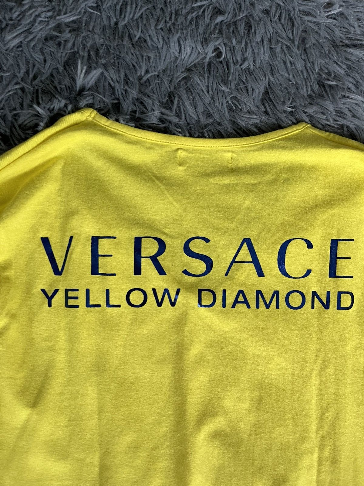 Versace × Vintage Versace Parfums line yellow diamond Y2K vintage longsleeve Size M / US 6-8 / IT 42-44 - 3 Thumbnail