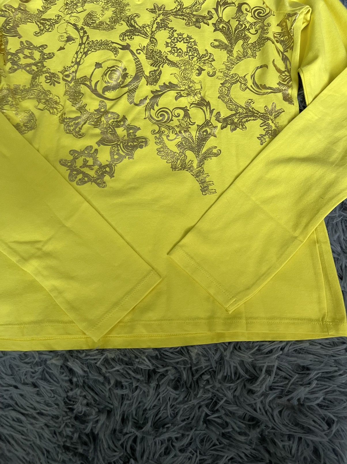 Versace × Vintage Versace Parfums line yellow diamond Y2K vintage longsleeve Size M / US 6-8 / IT 42-44 - 7 Thumbnail