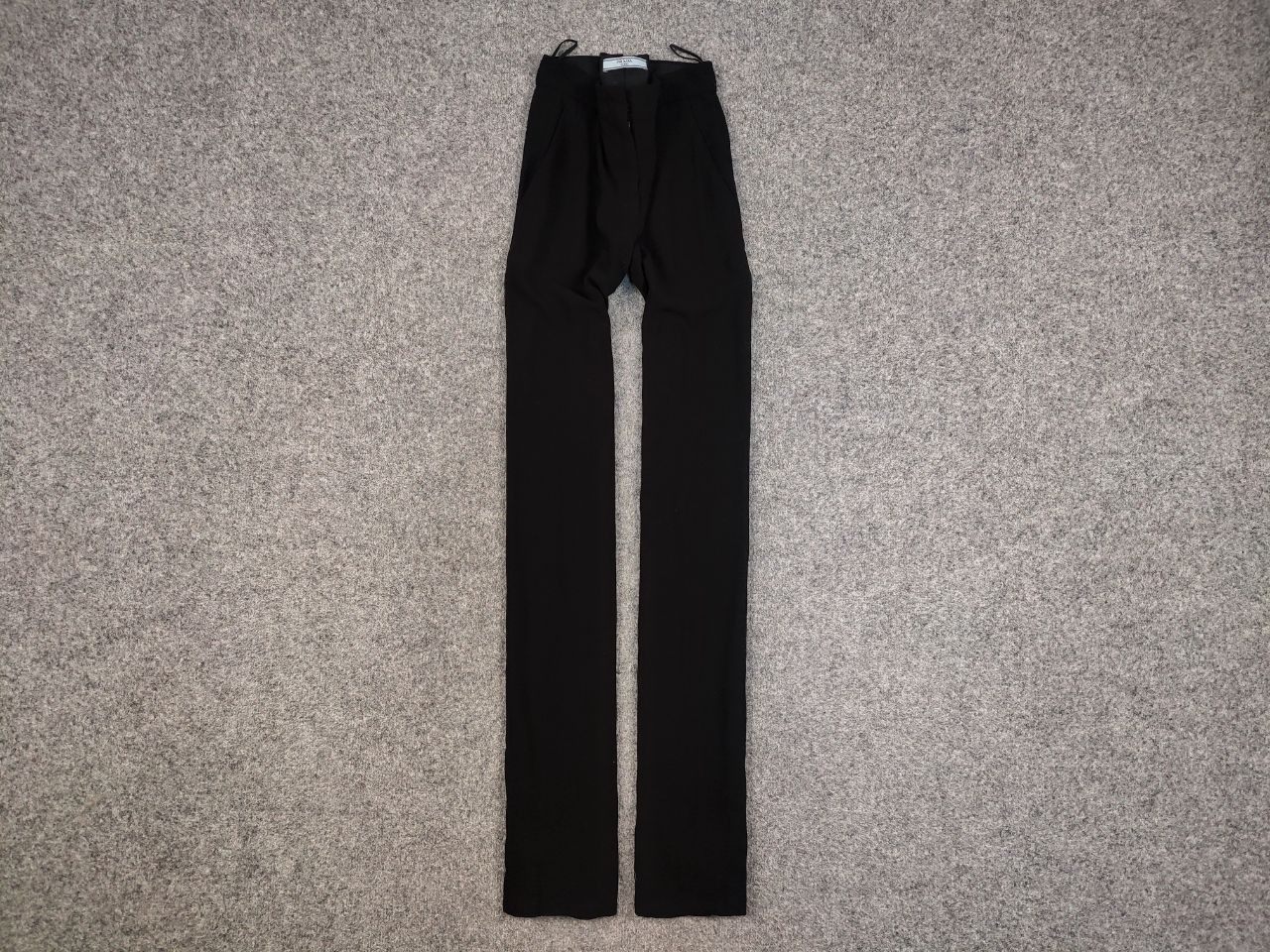 Prada Prada Women's Black Acetate Casual Trouser Pants Size 36" / US 14 / IT 50 - 1 Thumbnail