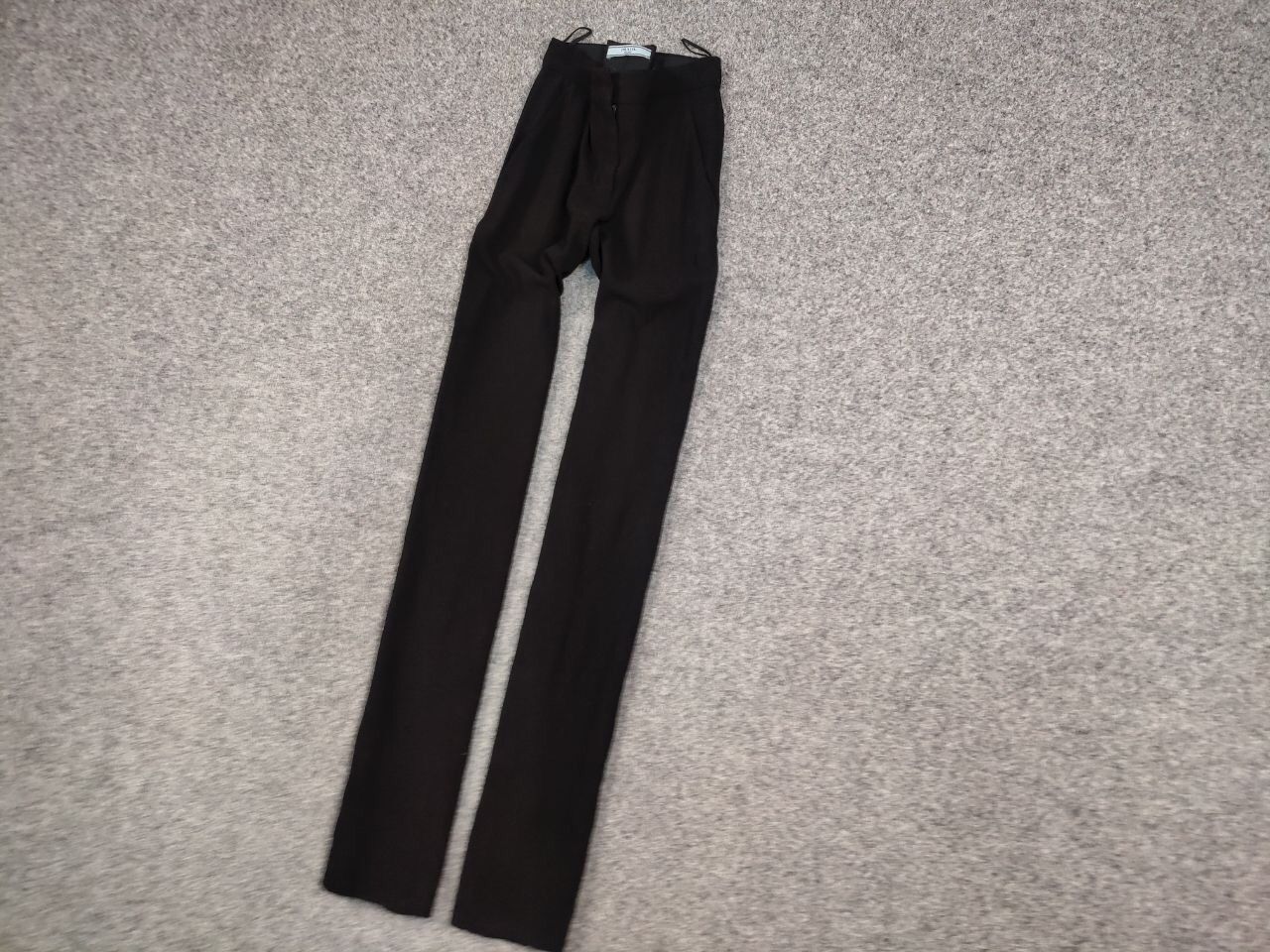 Prada Prada Women's Black Acetate Casual Trouser Pants Size 36" / US 14 / IT 50 - 3 Thumbnail