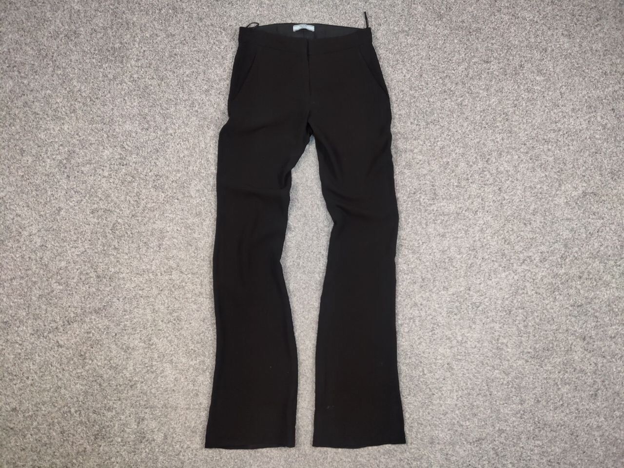 Prada Prada Women's Black Acetate Casual Trouser Pants Size 36" / US 14 / IT 50 - 13 Thumbnail