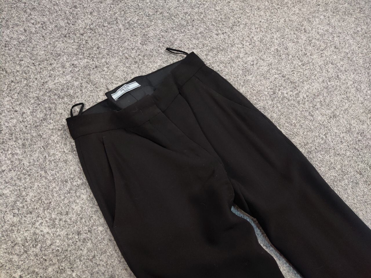 Prada Prada Women's Black Acetate Casual Trouser Pants Size 36" / US 14 / IT 50 - 11 Thumbnail