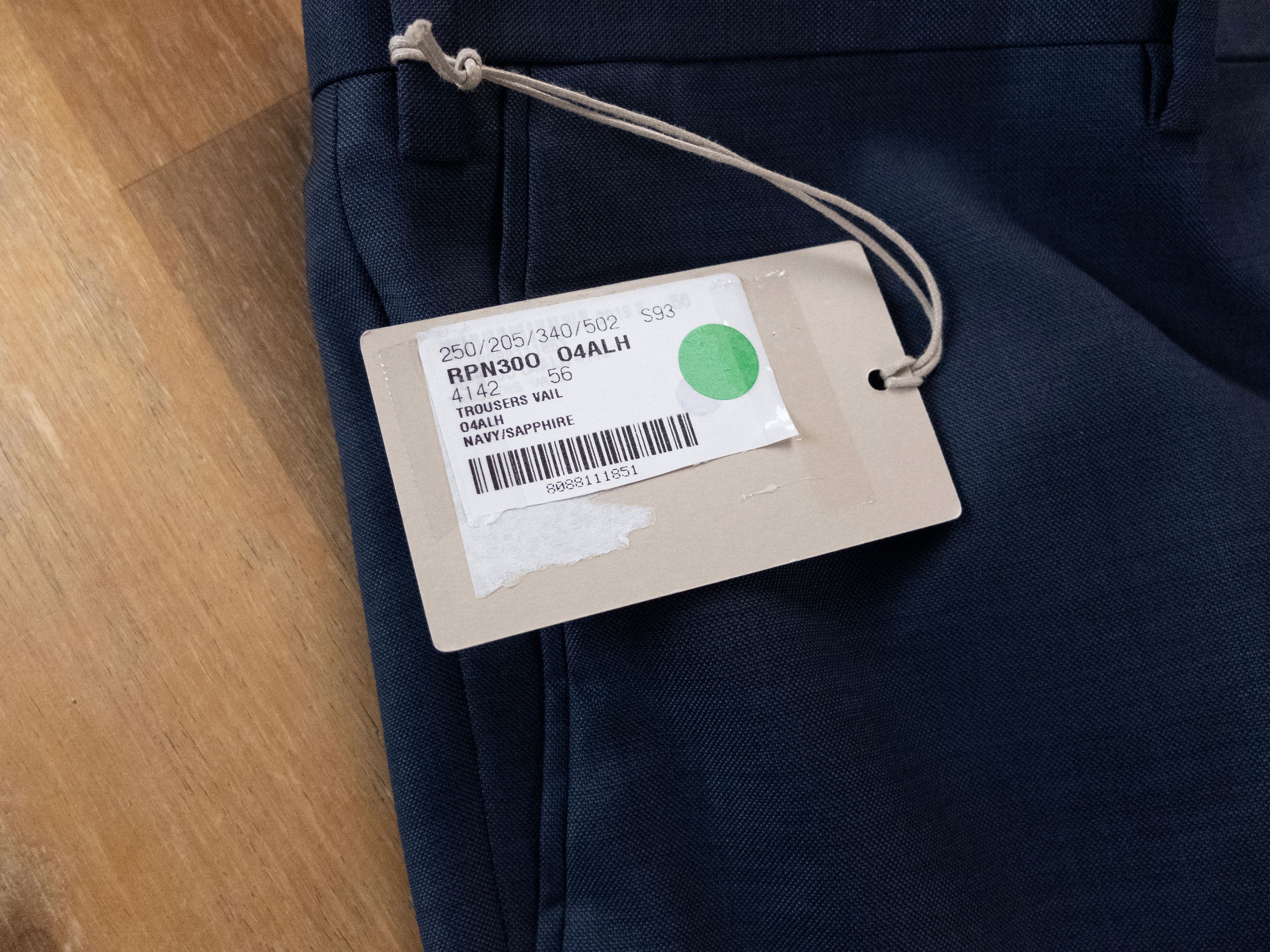 Brioni BRIONI blue flat front wool dress pants trousers 40 US 56 IT Size US 40 / EU 56 - 3 Thumbnail