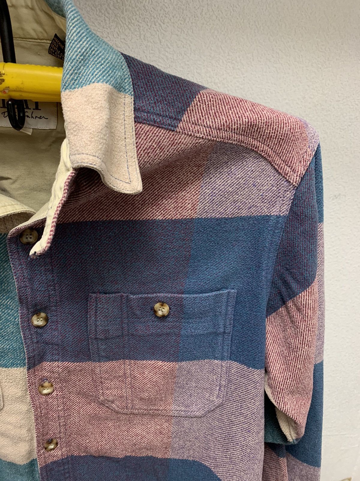 Flannel DAF David Fahrer flannel overshirt s-m striped shirt Size US M / EU 48-50 / 2 - 3 Thumbnail