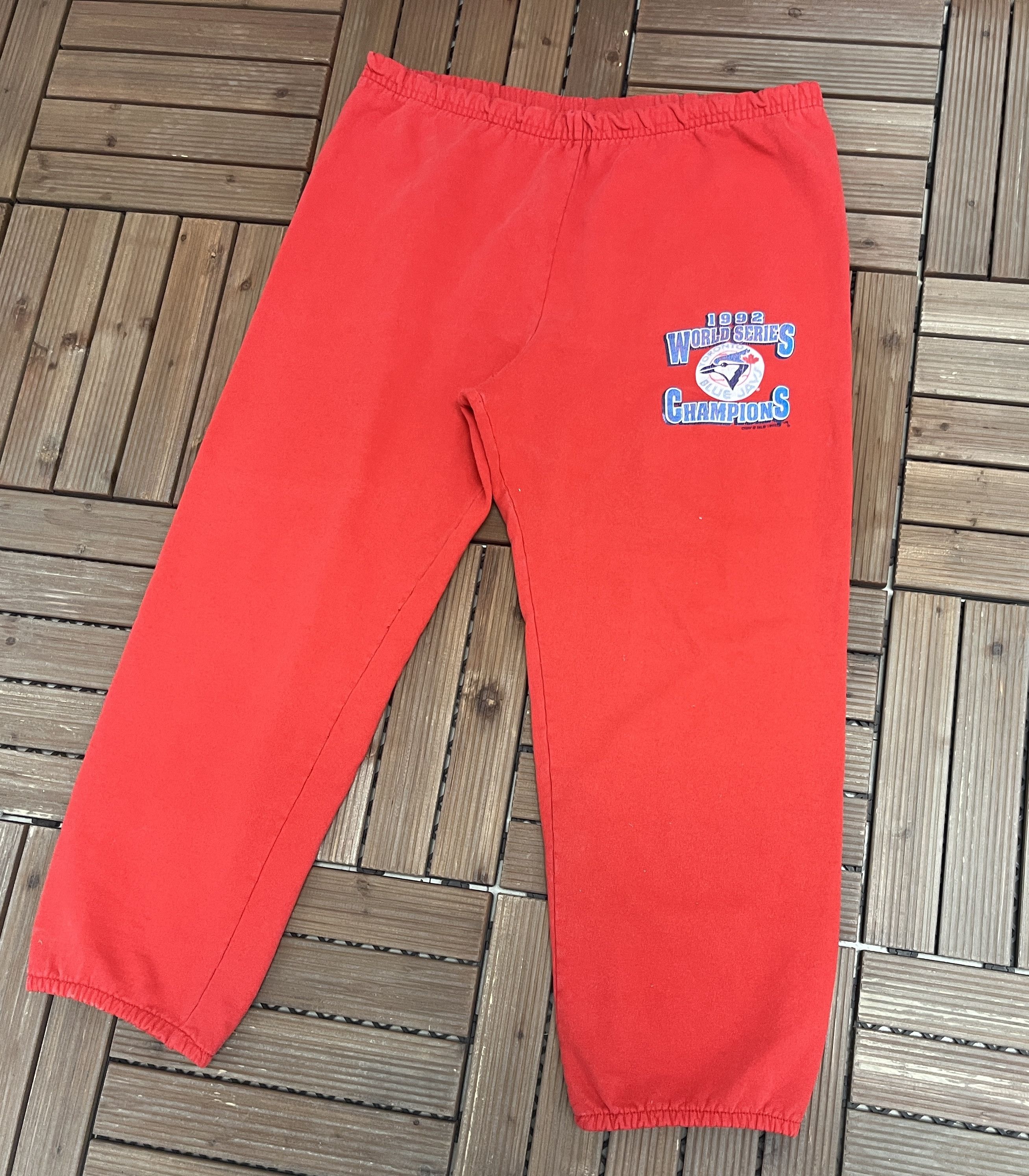 Vintage Toronto Blue Jays World Series Vintage Sweat Pants Size US 36 / EU 52 - 4 Thumbnail