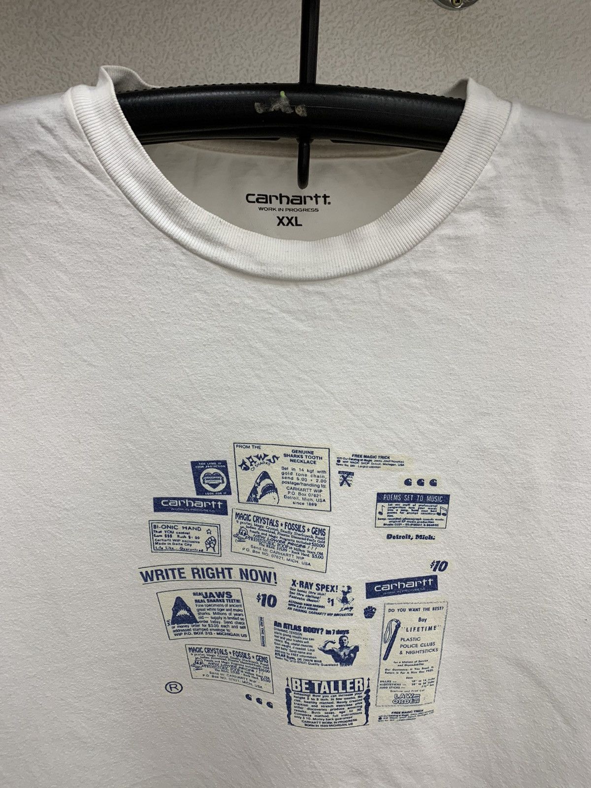 Carhartt Carhartt big logo white t-shirt vintage Xxl 2XL box jaws Size US XXL / EU 58 / 5 - 2 Thumbnail