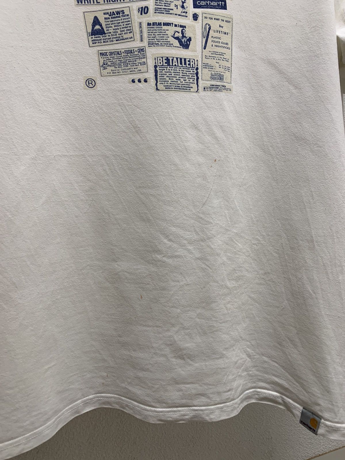 Carhartt Carhartt big logo white t-shirt vintage Xxl 2XL box jaws Size US XXL / EU 58 / 5 - 3 Thumbnail