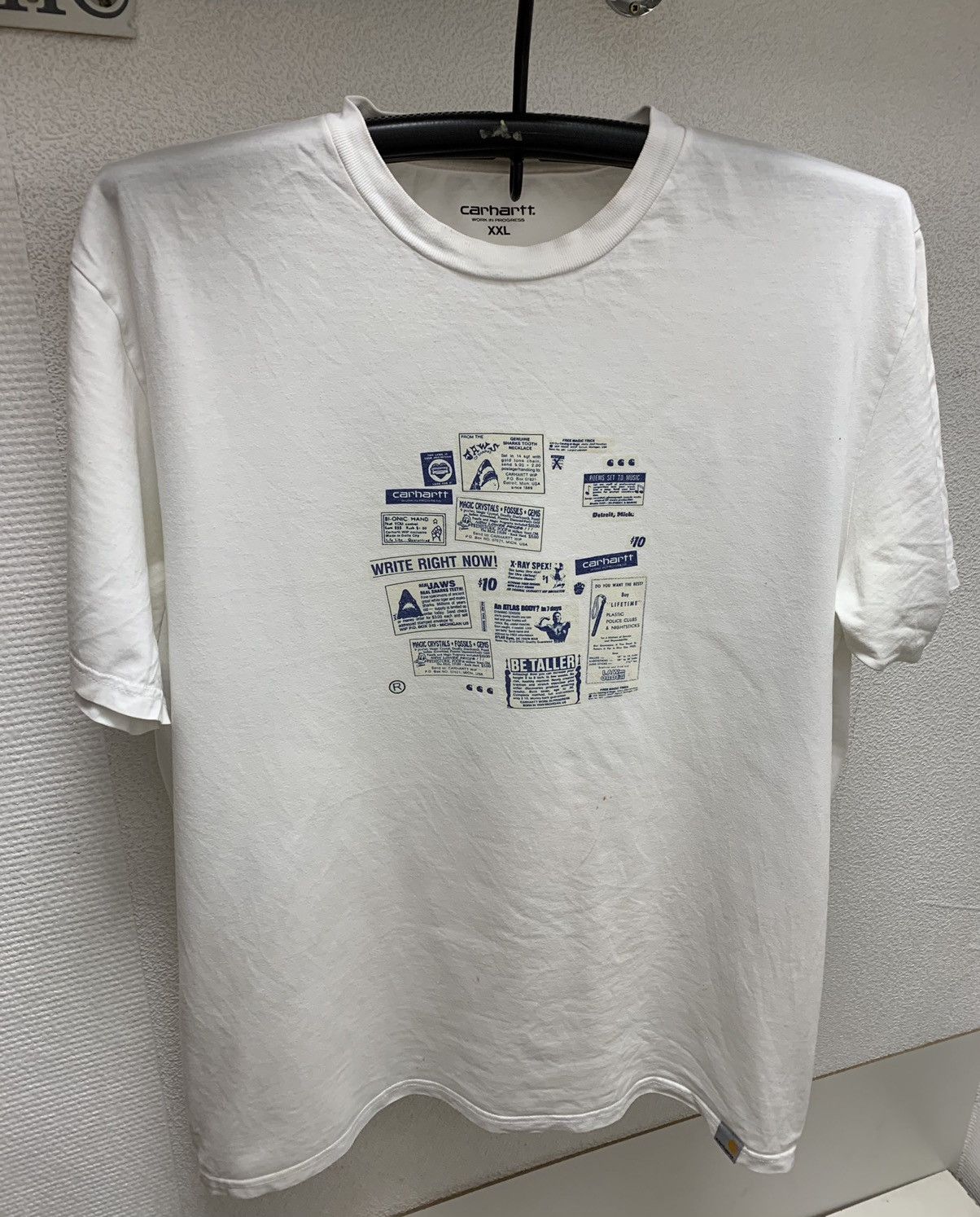 Carhartt Carhartt big logo white t-shirt vintage Xxl 2XL box jaws Size US XXL / EU 58 / 5 - 1 Thumbnail