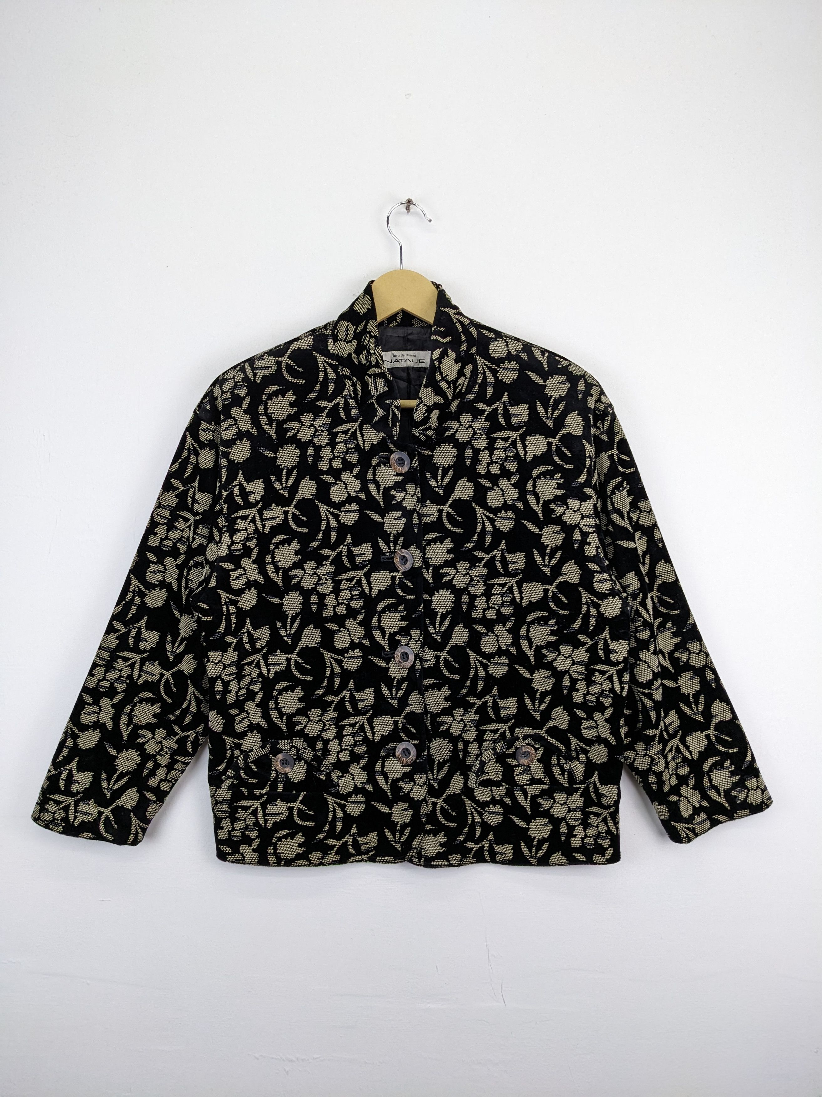 Japanese Brand × Vintage Vintage Cardigan Coat Jacket Floral Printed Size M / US 6-8 / IT 42-44 - 1 Thumbnail