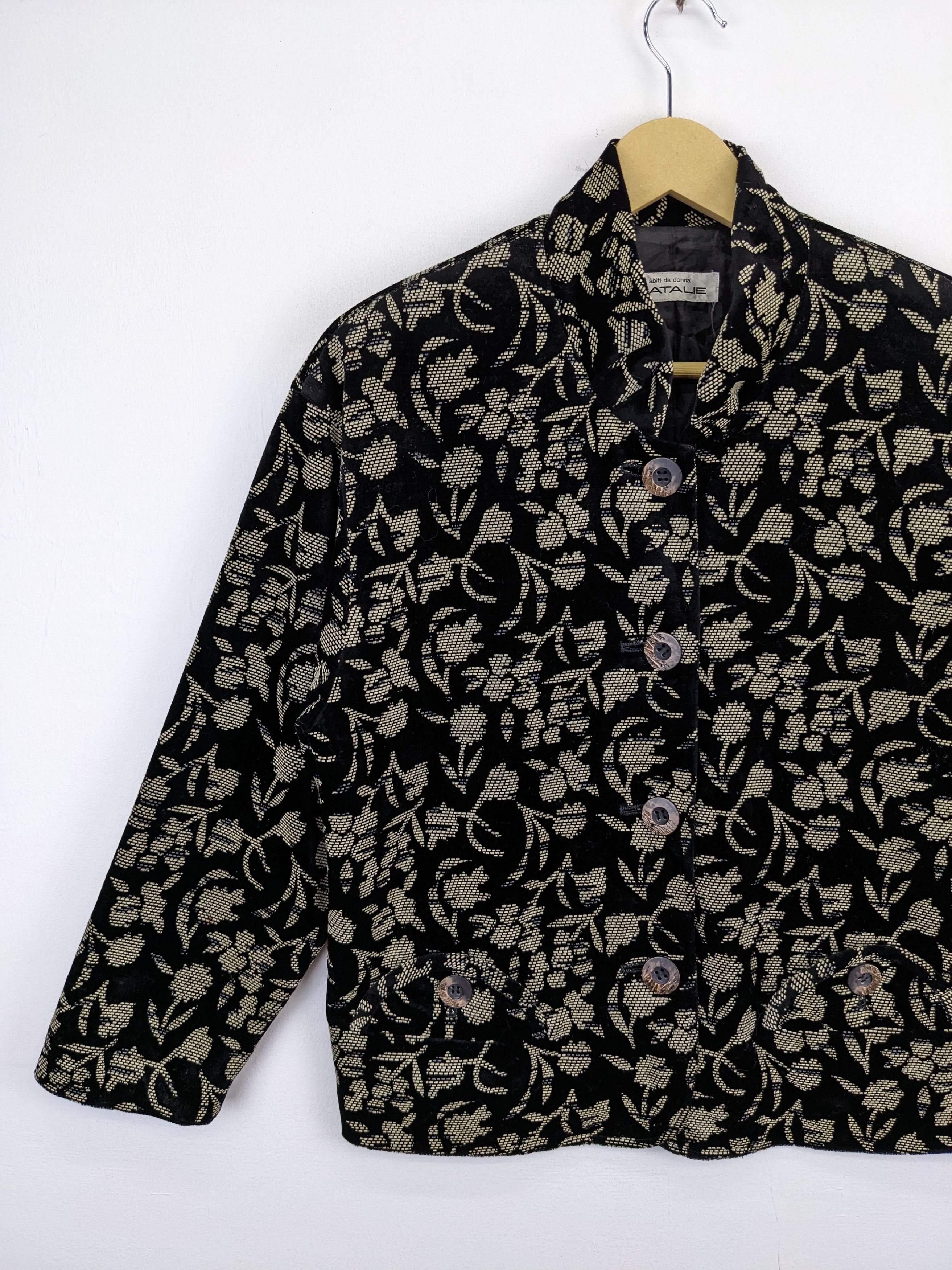 Japanese Brand × Vintage Vintage Cardigan Coat Jacket Floral Printed Size M / US 6-8 / IT 42-44 - 6 Thumbnail