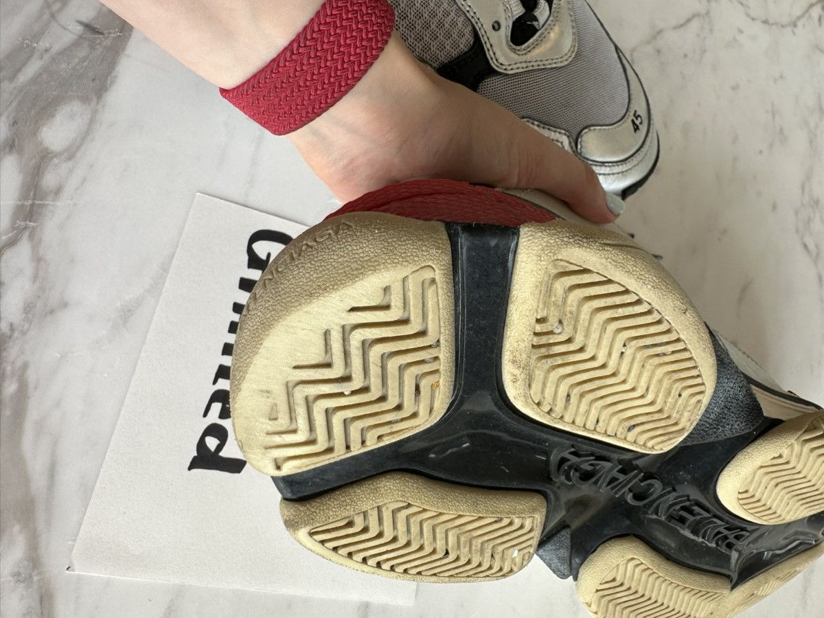 Balenciaga Balenciaga Triple S Sneakers ‘Silver’ Size US 12 / EU 45 - 5 Thumbnail