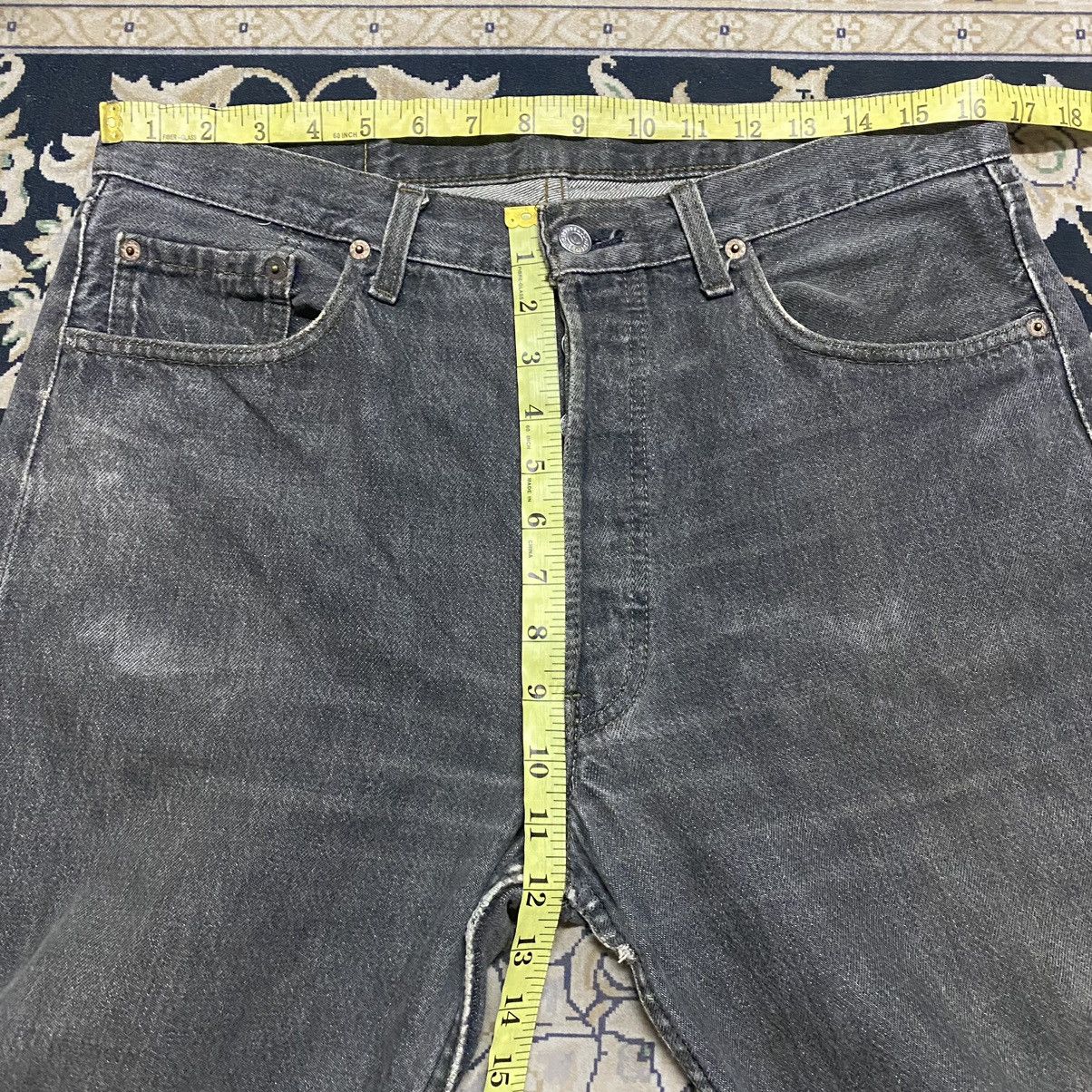 Levi's Vintage Levis 501 Faded Black Jeans 33x33 Made in USA Size US 33 - 18 Thumbnail