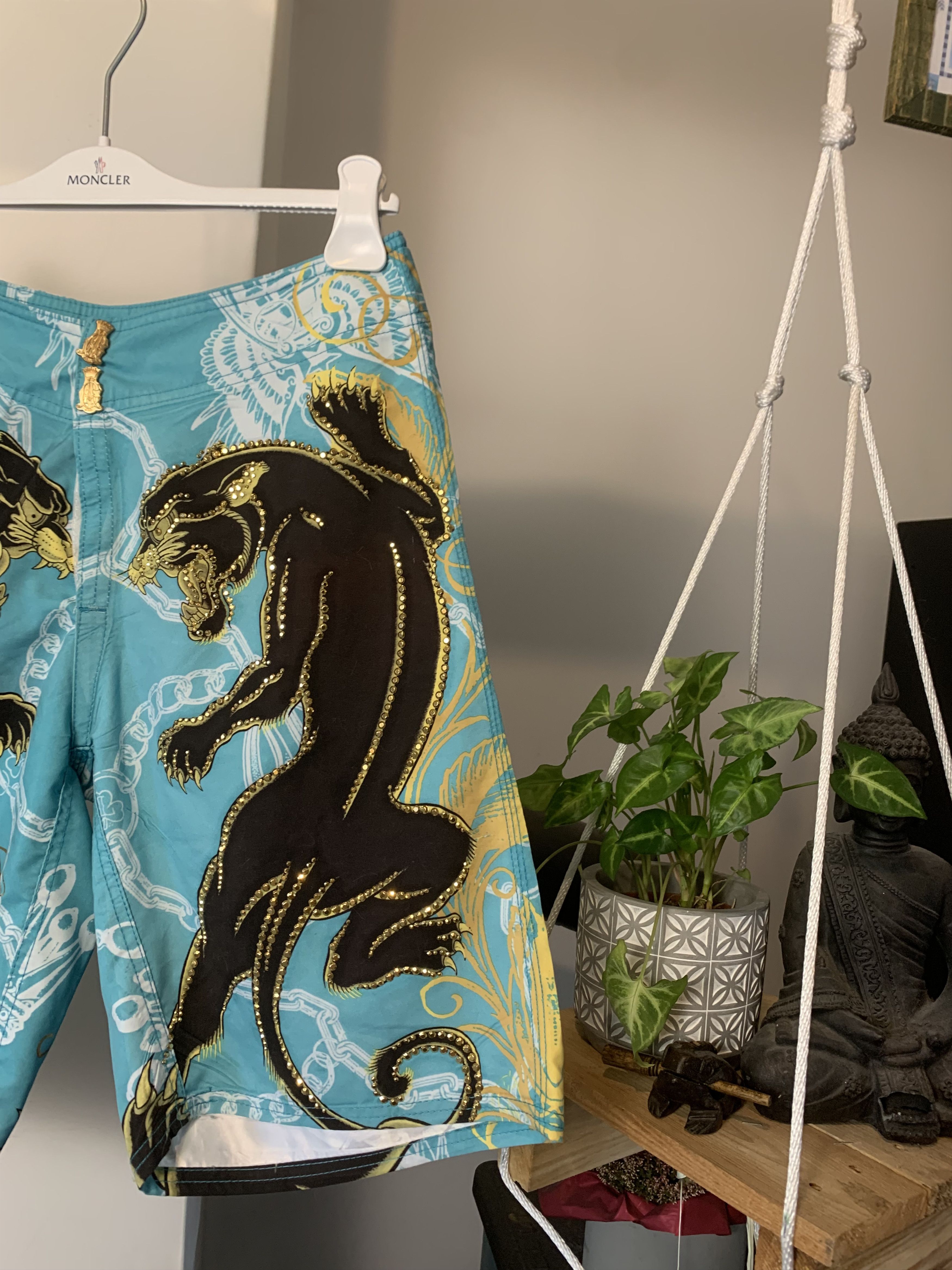 Christian Audigier × Ed Hardy × Vintage 🍺 Ed Hardy Beach Swimming Shorts Extra Bonus Beer Opener🍺 Size US 31 - 5 Thumbnail