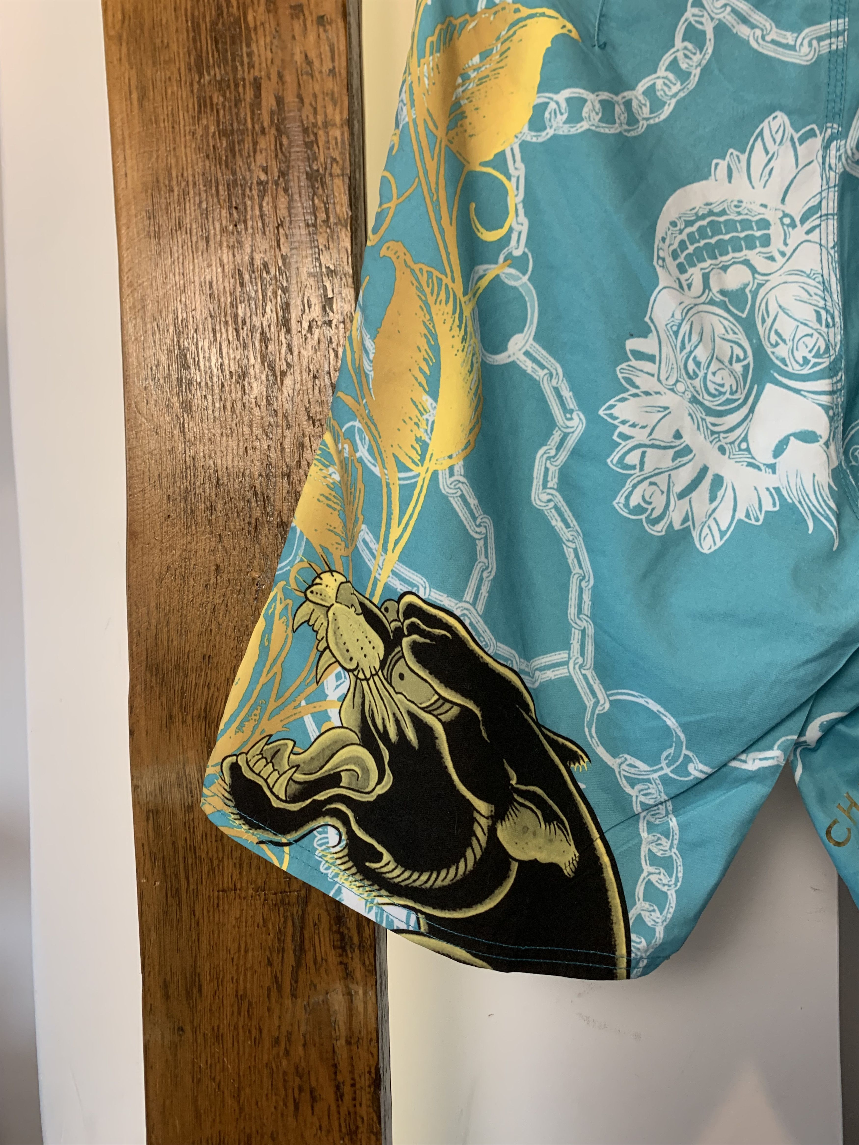Christian Audigier × Ed Hardy × Vintage 🍺 Ed Hardy Beach Swimming Shorts Extra Bonus Beer Opener🍺 Size US 31 - 10 Thumbnail