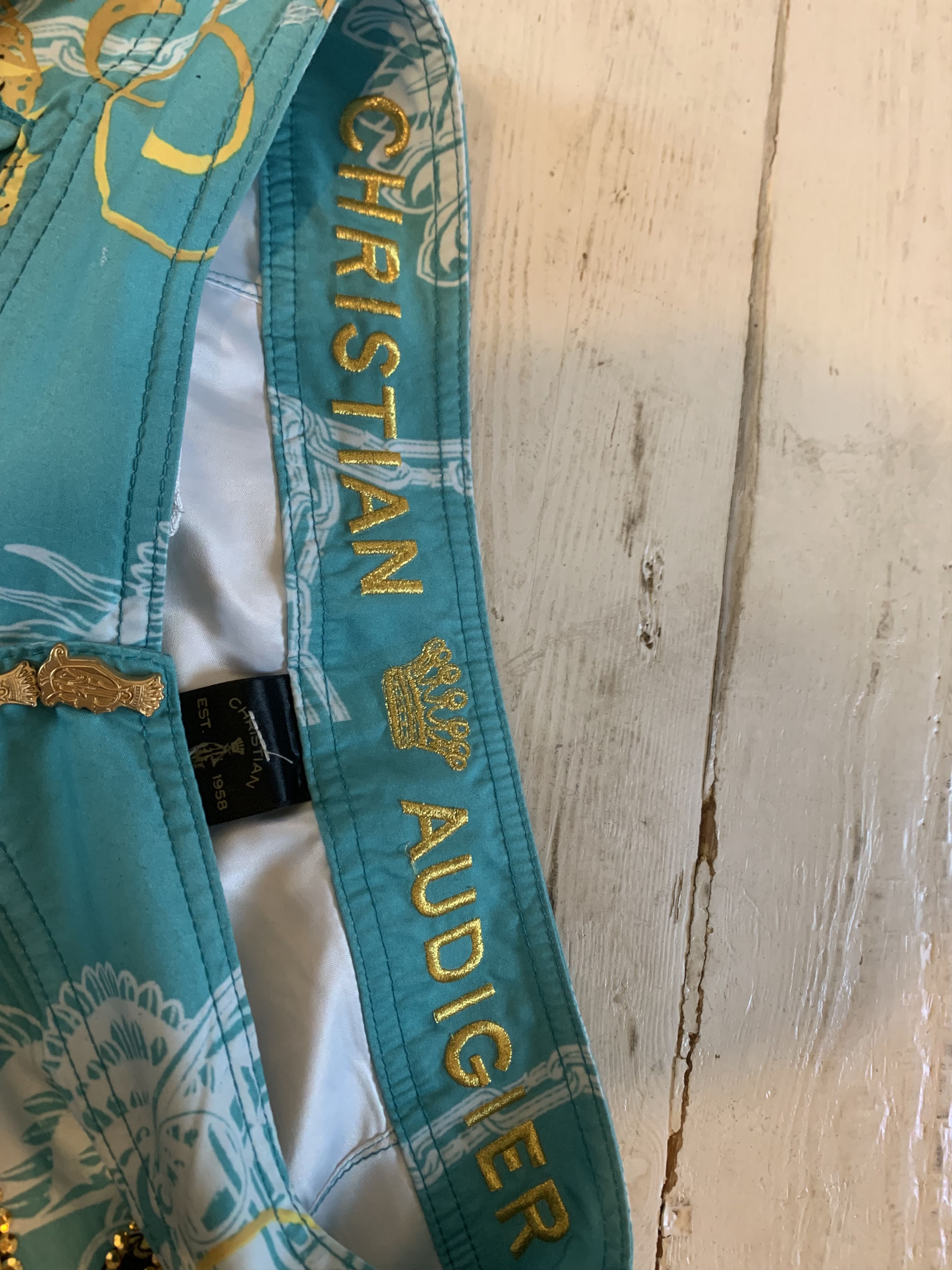 Christian Audigier × Ed Hardy × Vintage 🍺 Ed Hardy Beach Swimming Shorts Extra Bonus Beer Opener🍺 Size US 31 - 13 Thumbnail