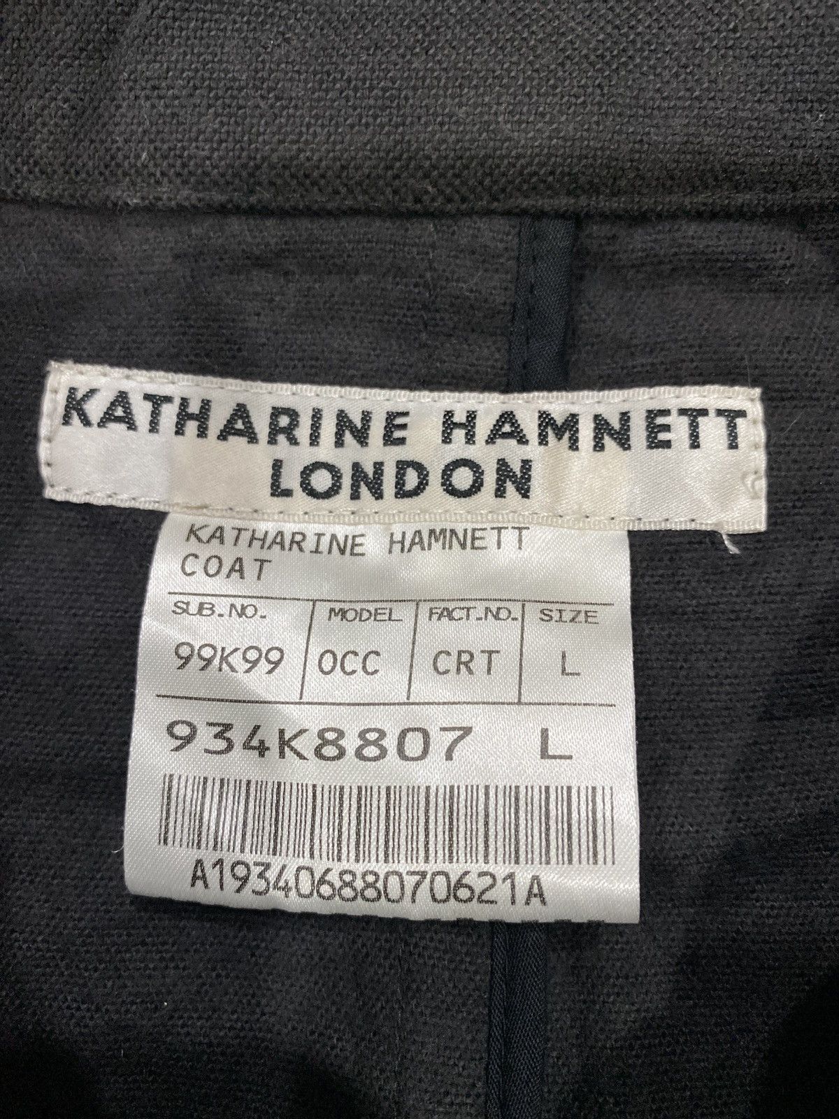Katharine Hamnett London Katharine Hamnett London Cotton Coat Size US L / EU 52-54 / 3 - 7 Thumbnail