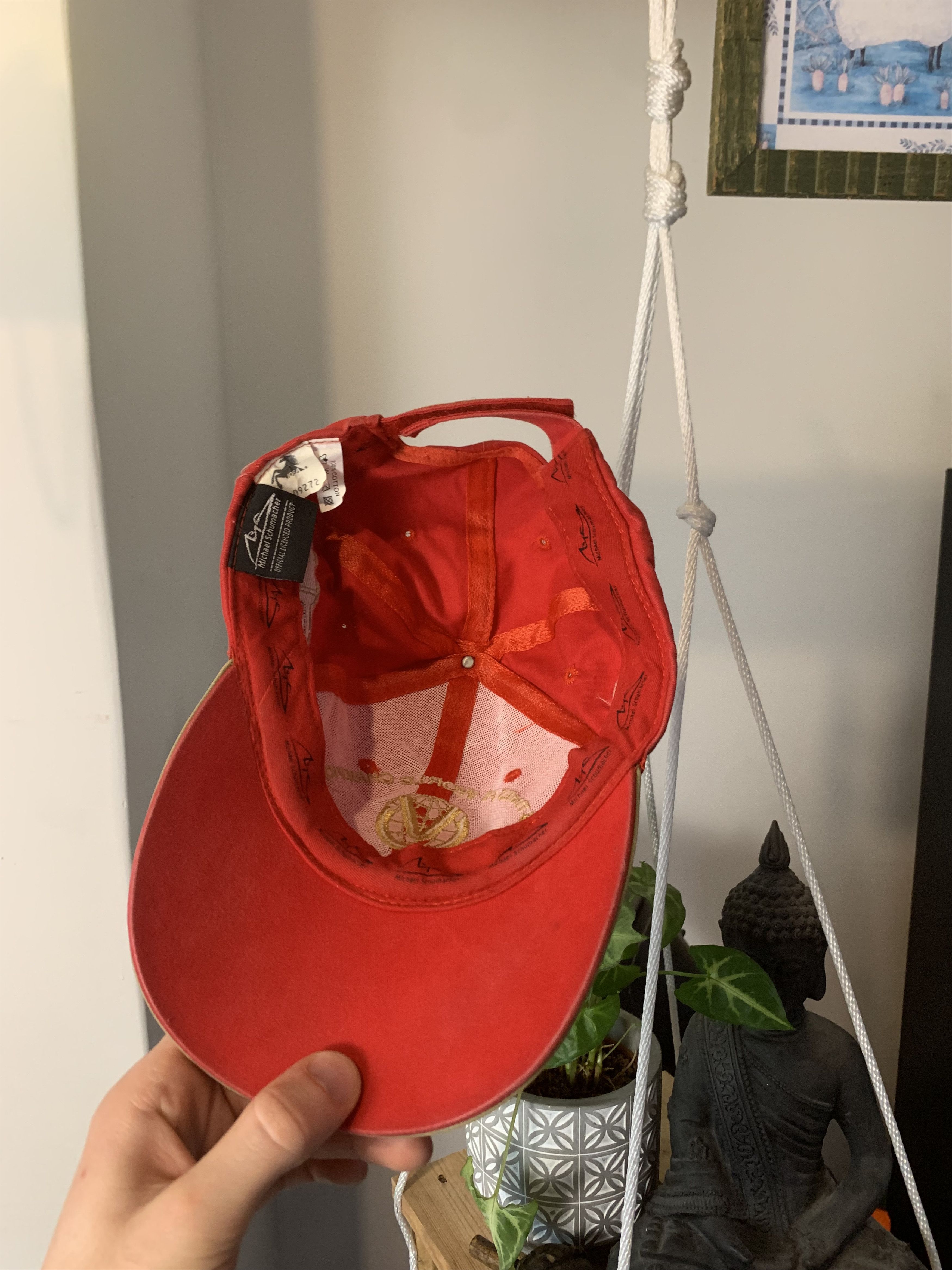 Ferrari × Vintage 2001 Michael Schumacher F1 World Champion Cap Ferrari Size ONE SIZE - 8 Thumbnail
