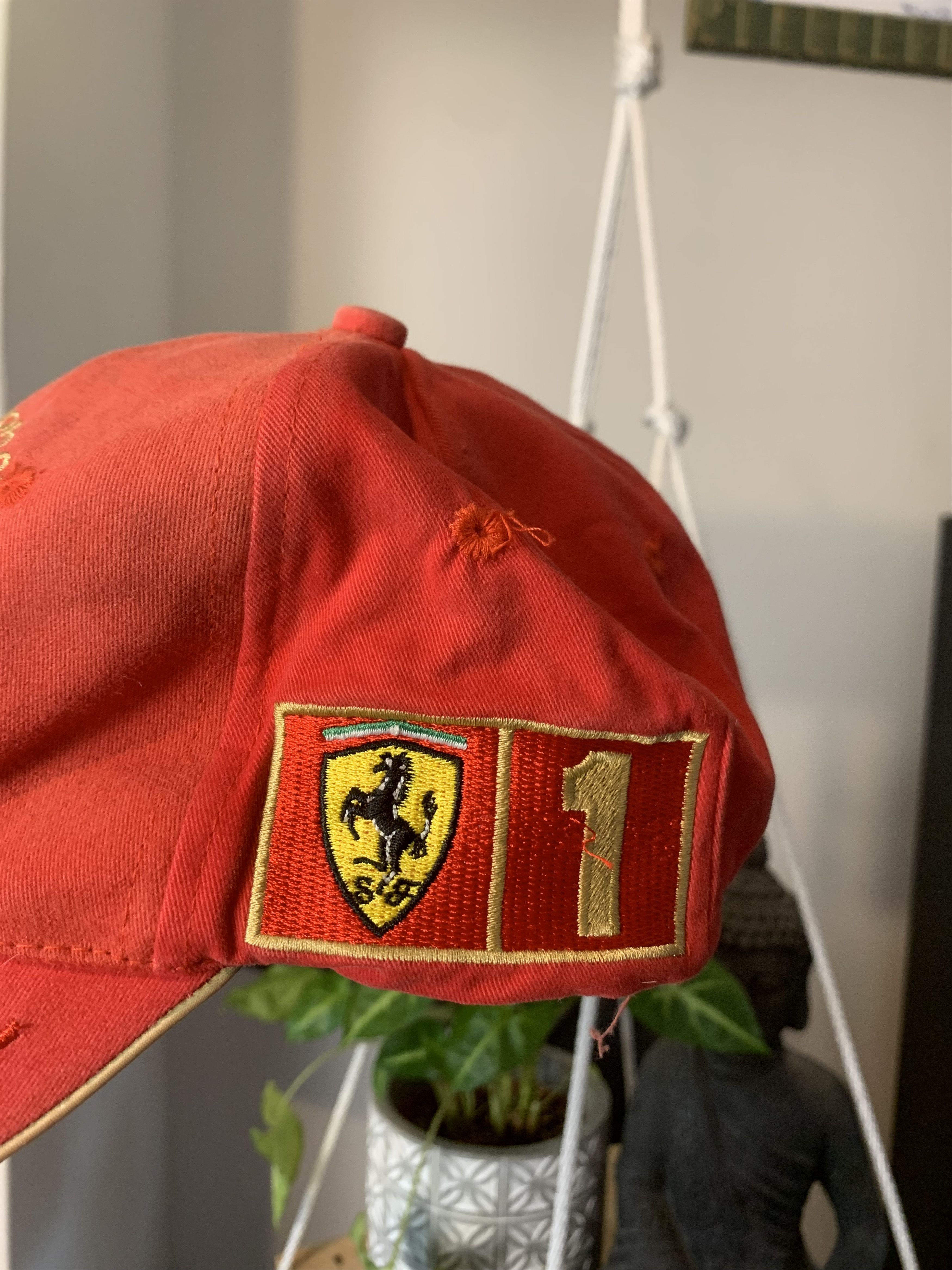 Ferrari × Vintage 2001 Michael Schumacher F1 World Champion Cap Ferrari Size ONE SIZE - 5 Thumbnail