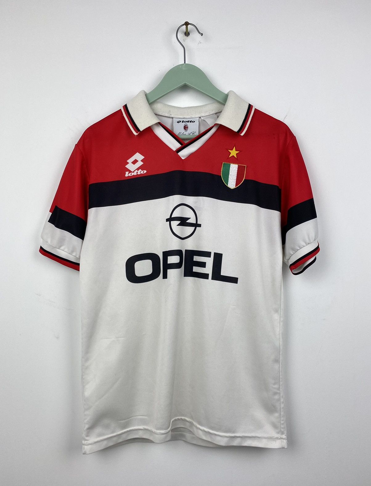 Lotto Sport Vintage AS Milan 1994 1995 Lotto Football Jersey PSG Roma Size US S / EU 44-46 / 1 - 1 Thumbnail