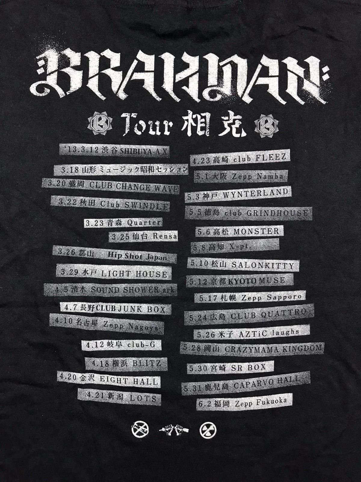 Band Tees × Japanese Brand JAPANESE PUNK BAND BRAHMAN TOUR CONCERT “ STOP NUCLEAR ☢️ “ Size US S / EU 44-46 / 1 - 9 Thumbnail