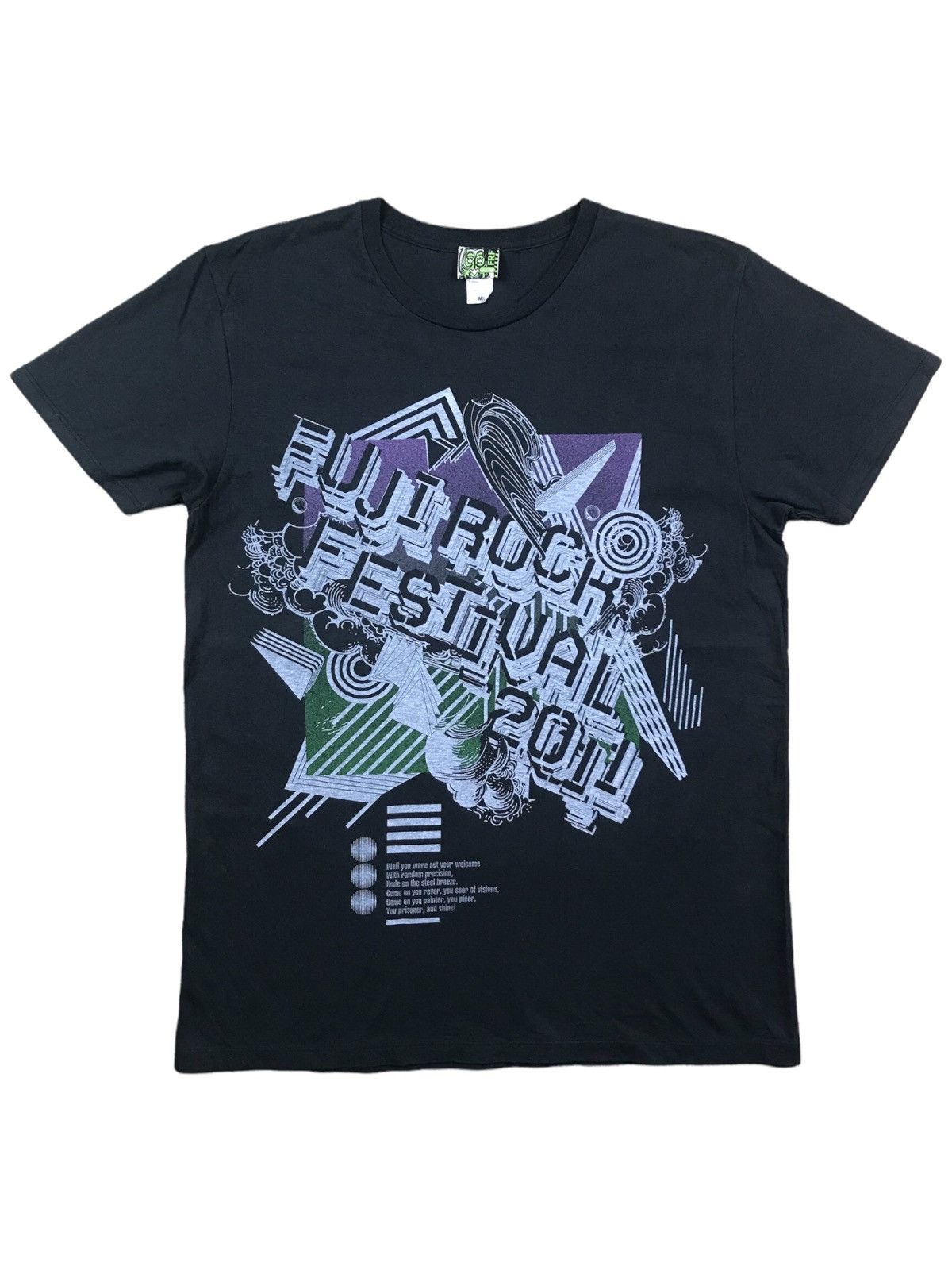Band Tees × Japanese Brand OFFICIAL FUJI ROCK FESTIVAL 2011 T-SHIRT Size US M / EU 48-50 / 2 - 1 Thumbnail
