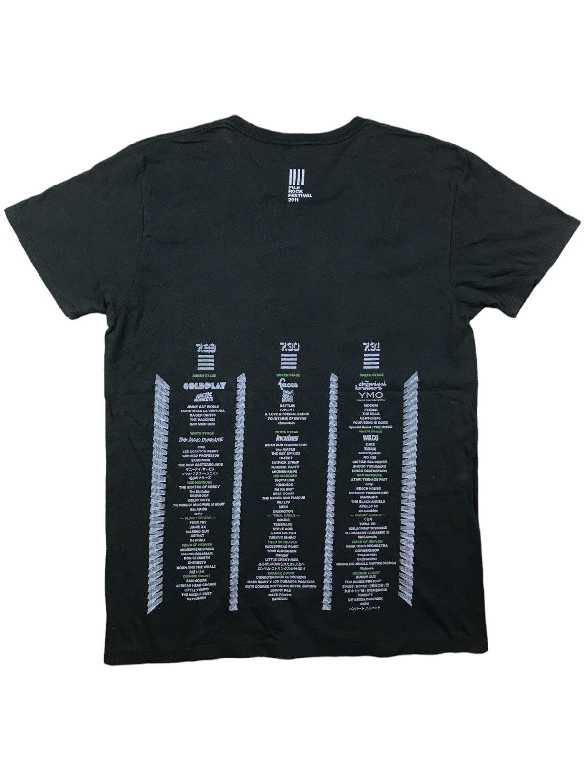 Band Tees × Japanese Brand OFFICIAL FUJI ROCK FESTIVAL 2011 T-SHIRT Size US M / EU 48-50 / 2 - 6 Thumbnail