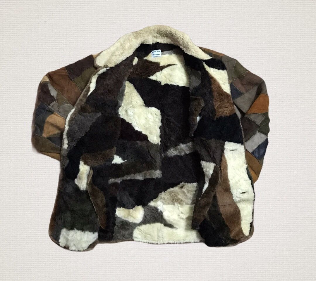 Japanese Brand Vintage patchwork sherpa leather jacket Size US M / EU 48-50 / 2 - 7 Thumbnail