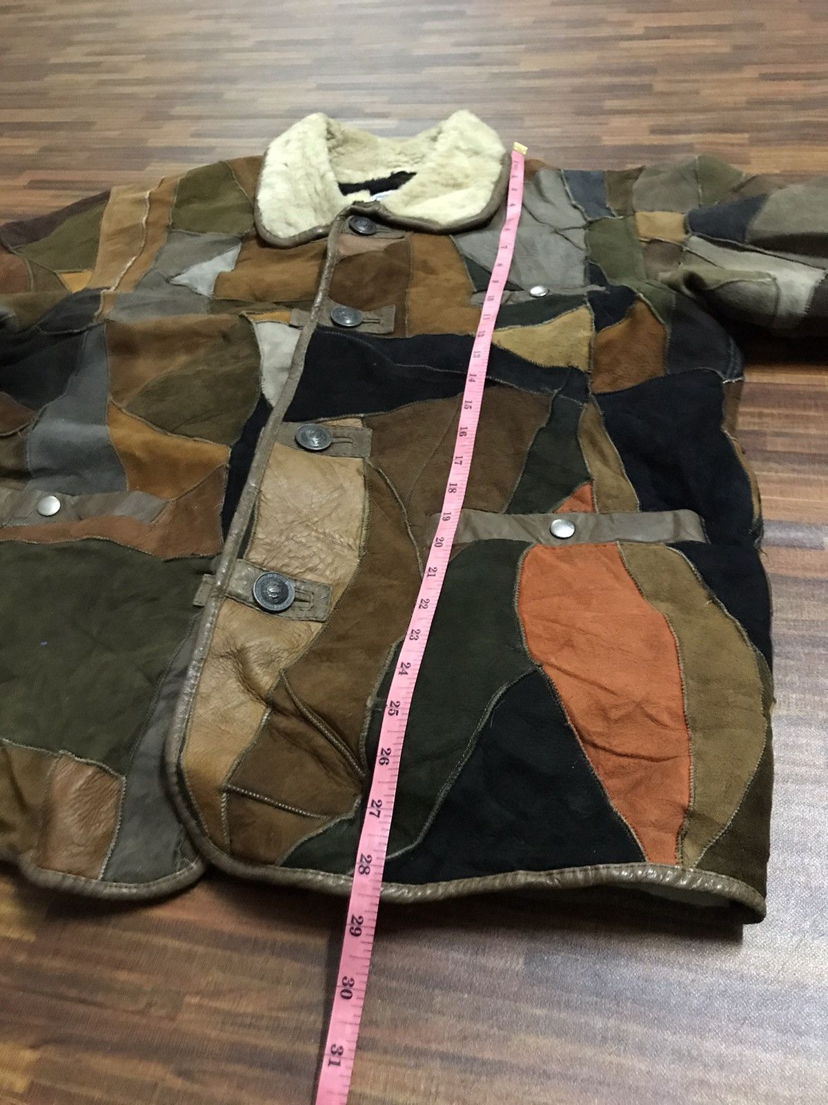 Japanese Brand Vintage patchwork sherpa leather jacket Size US M / EU 48-50 / 2 - 11 Thumbnail