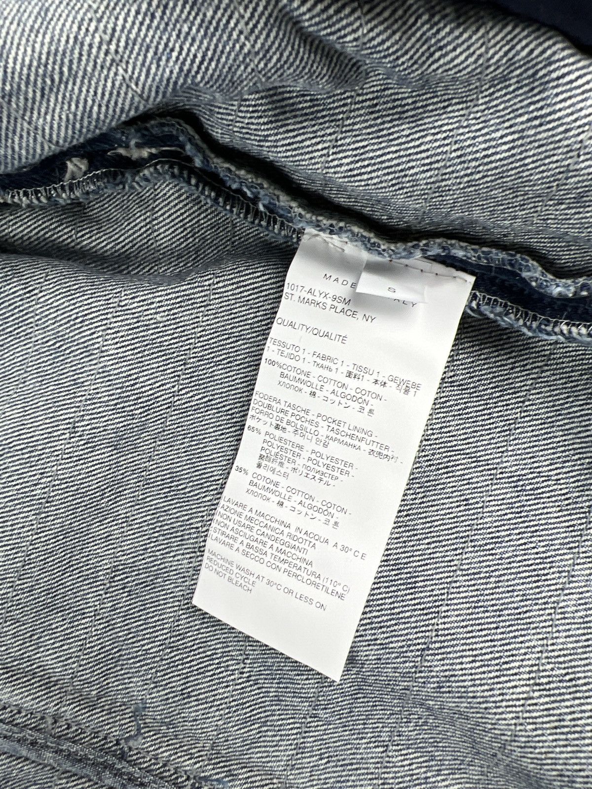 1017 ALYX 9SM × Blackmeans 1017 ALYX 9SM BLACKMEANS Shredded Denim Distressed Jacket Size US S / EU 44-46 / 1 - 13 Thumbnail