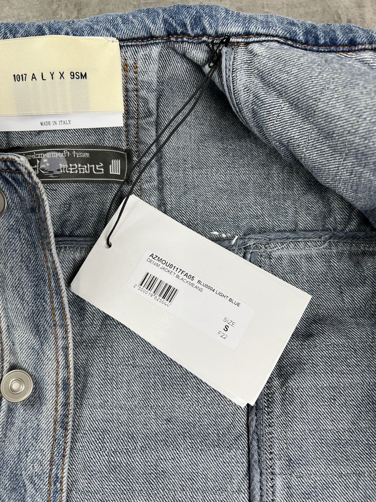 1017 ALYX 9SM × Blackmeans 1017 ALYX 9SM BLACKMEANS Shredded Denim Distressed Jacket Size US S / EU 44-46 / 1 - 12 Thumbnail
