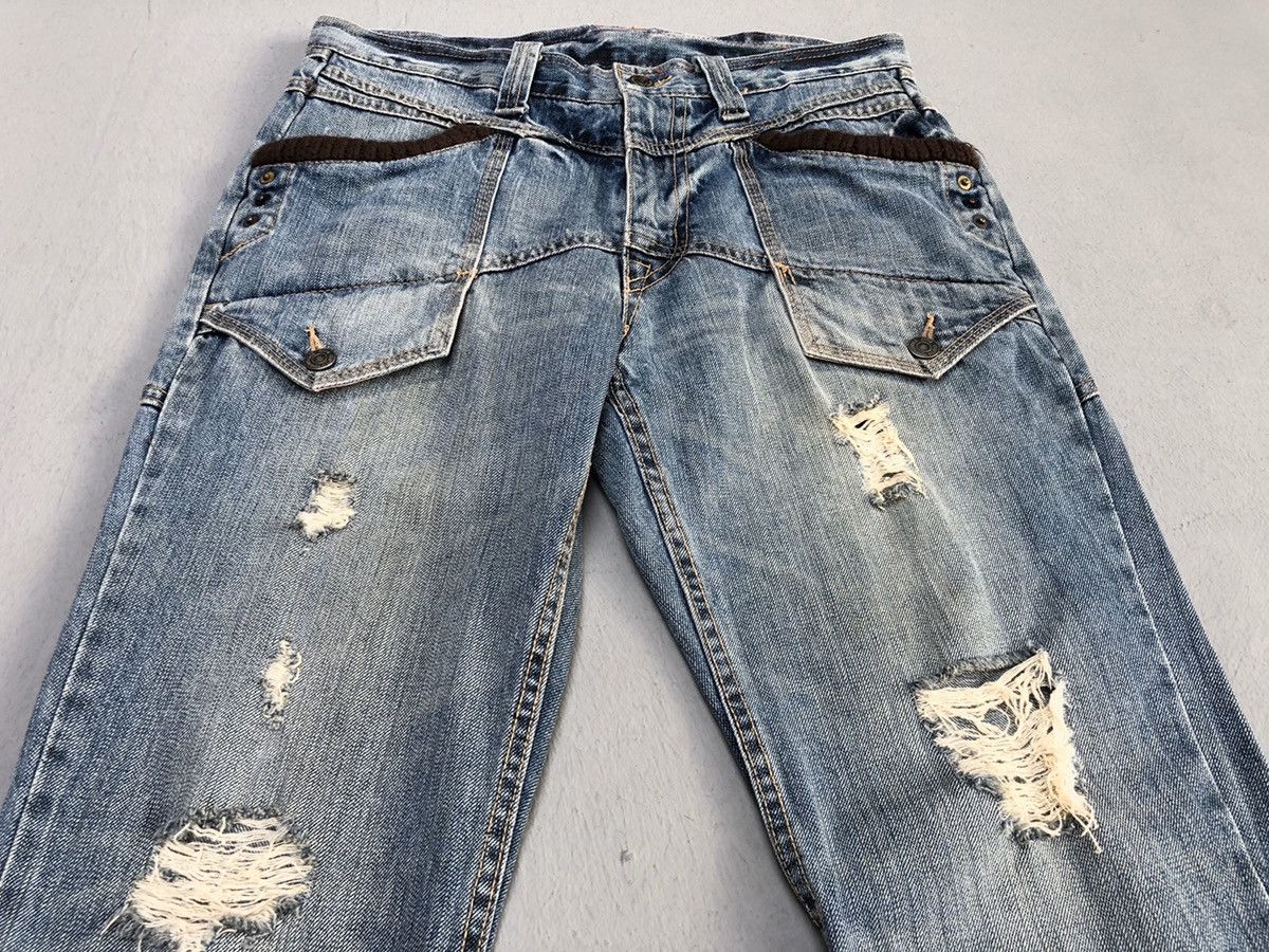 Japanese Brand PPFM Distress Denim Pants Size US 32 / EU 48 - 5 Thumbnail
