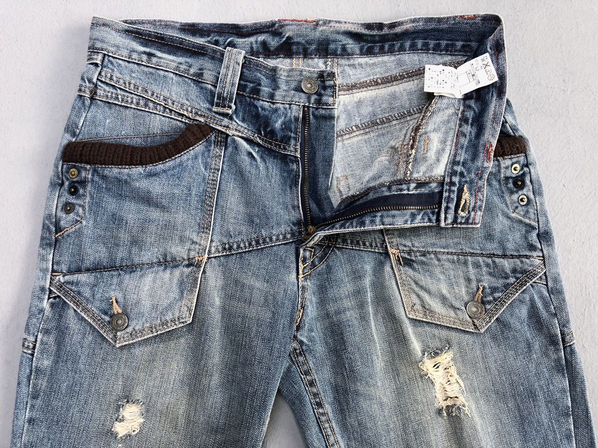 Japanese Brand PPFM Distress Denim Pants Size US 32 / EU 48 - 7 Thumbnail