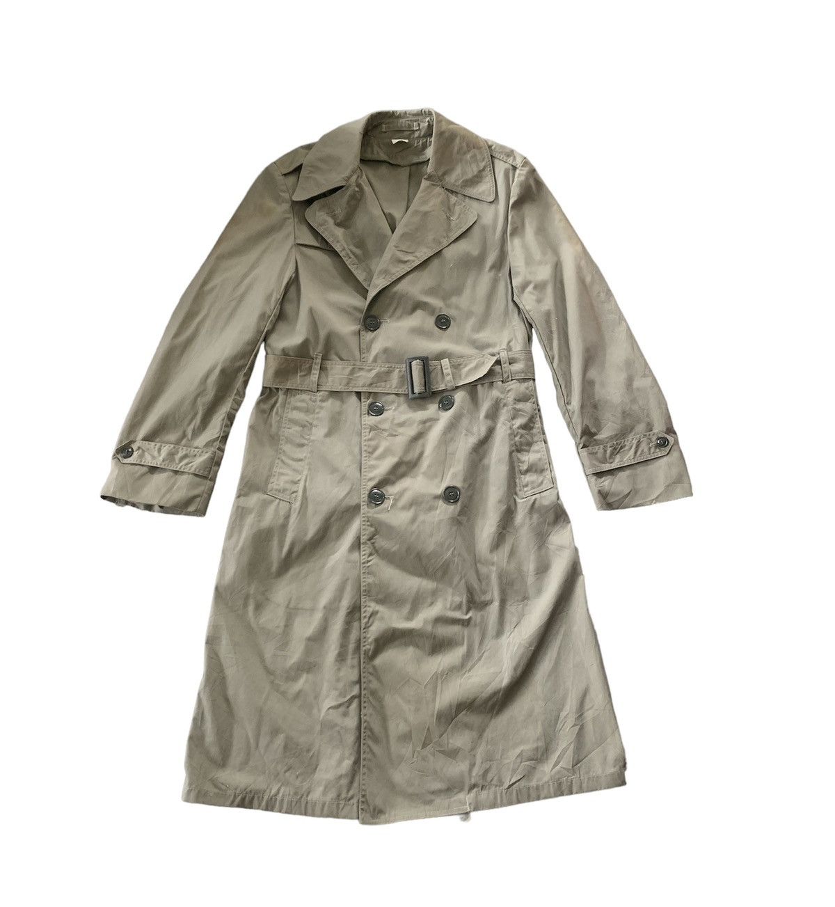 Vintage Vintage 80s Military Trench Coat Jacket Size US M / EU 48-50 / 2 - 1 Thumbnail