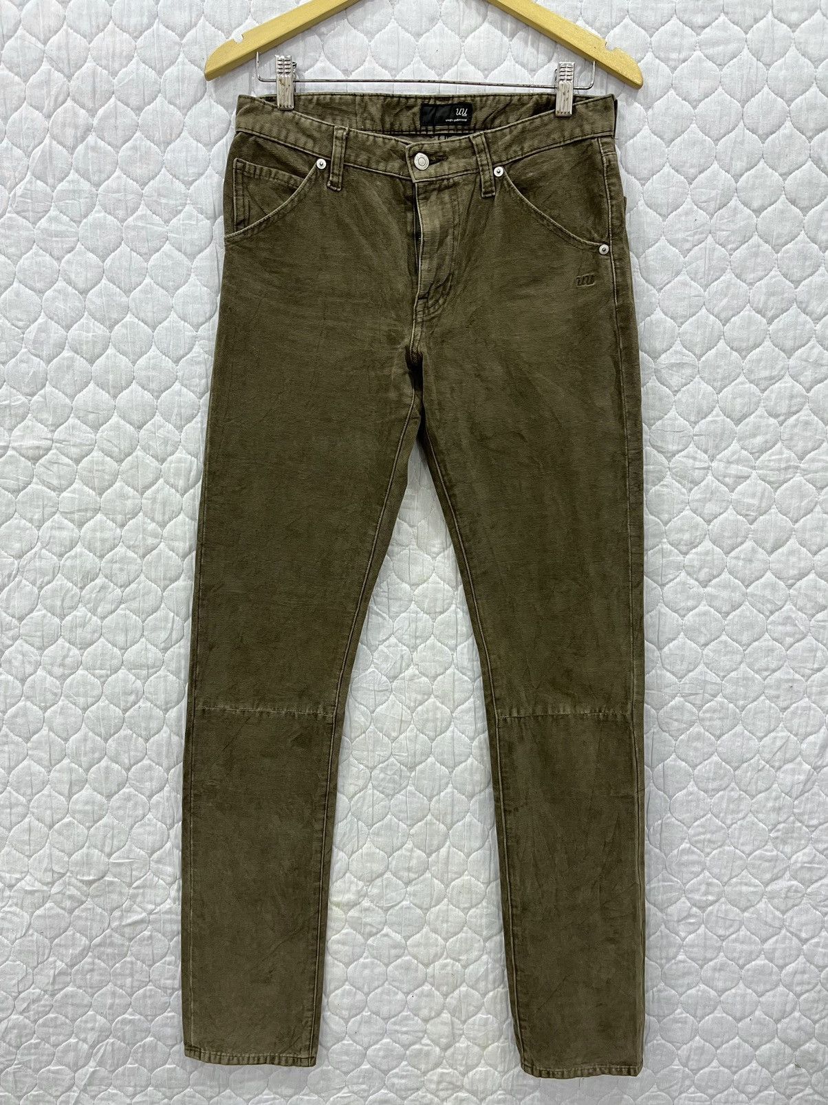 Image of Archival Clothing x Undercover (S). Undercover X Uniqlo Hypebeast Pants in Light Brown (Size 31)