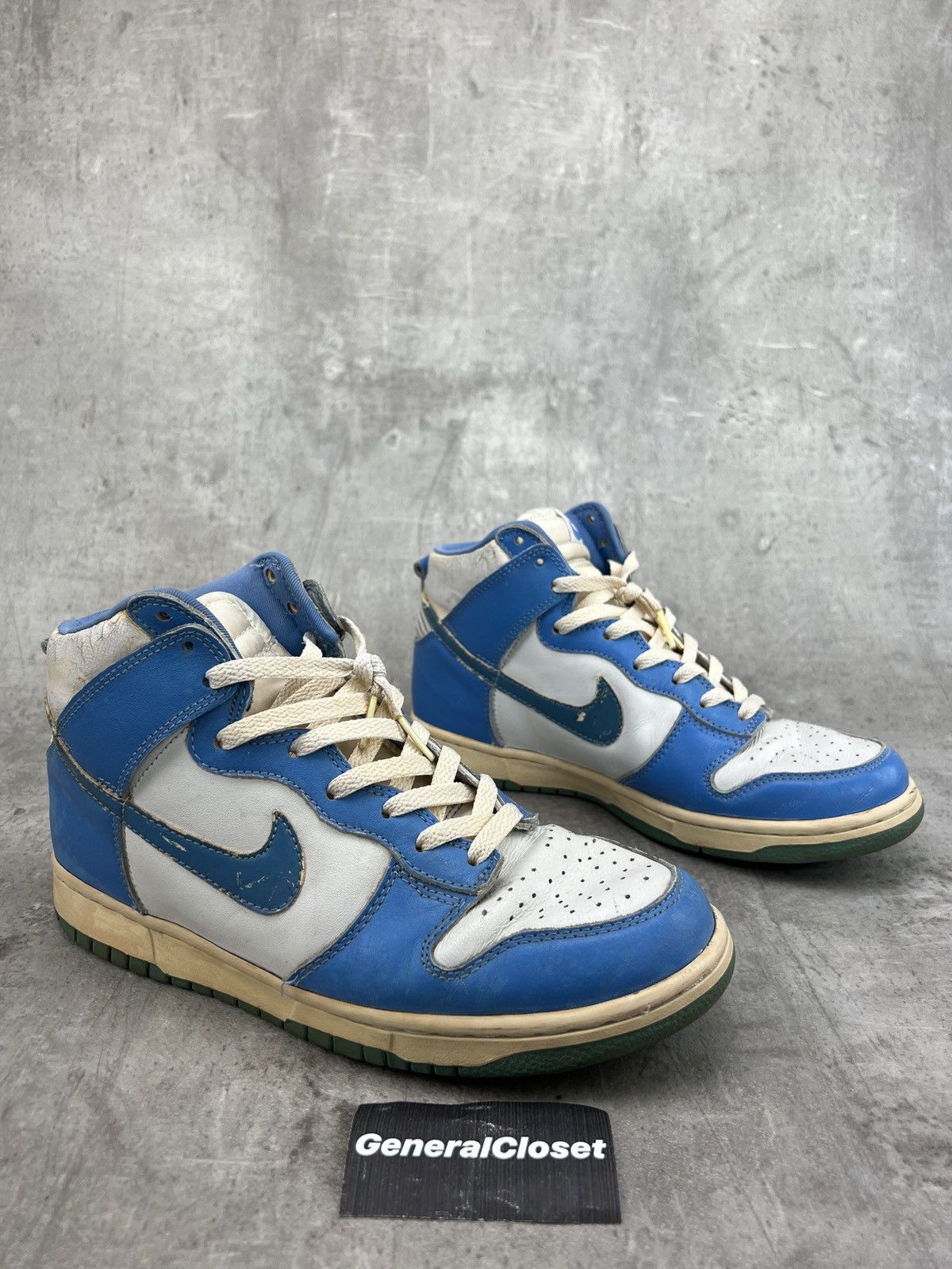 Nike 1999 Vintage NIKE Dunk High UNC Size US 8.5 / EU 41-42 - 2 Thumbnail