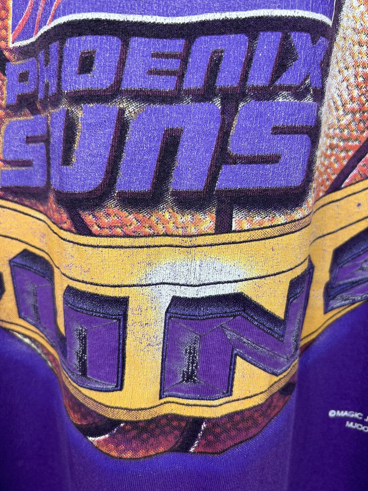 NBA Vintage 90s Phoenix Suns NBA Team T Shirt Size US XL / EU 56 / 4 - 6 Thumbnail