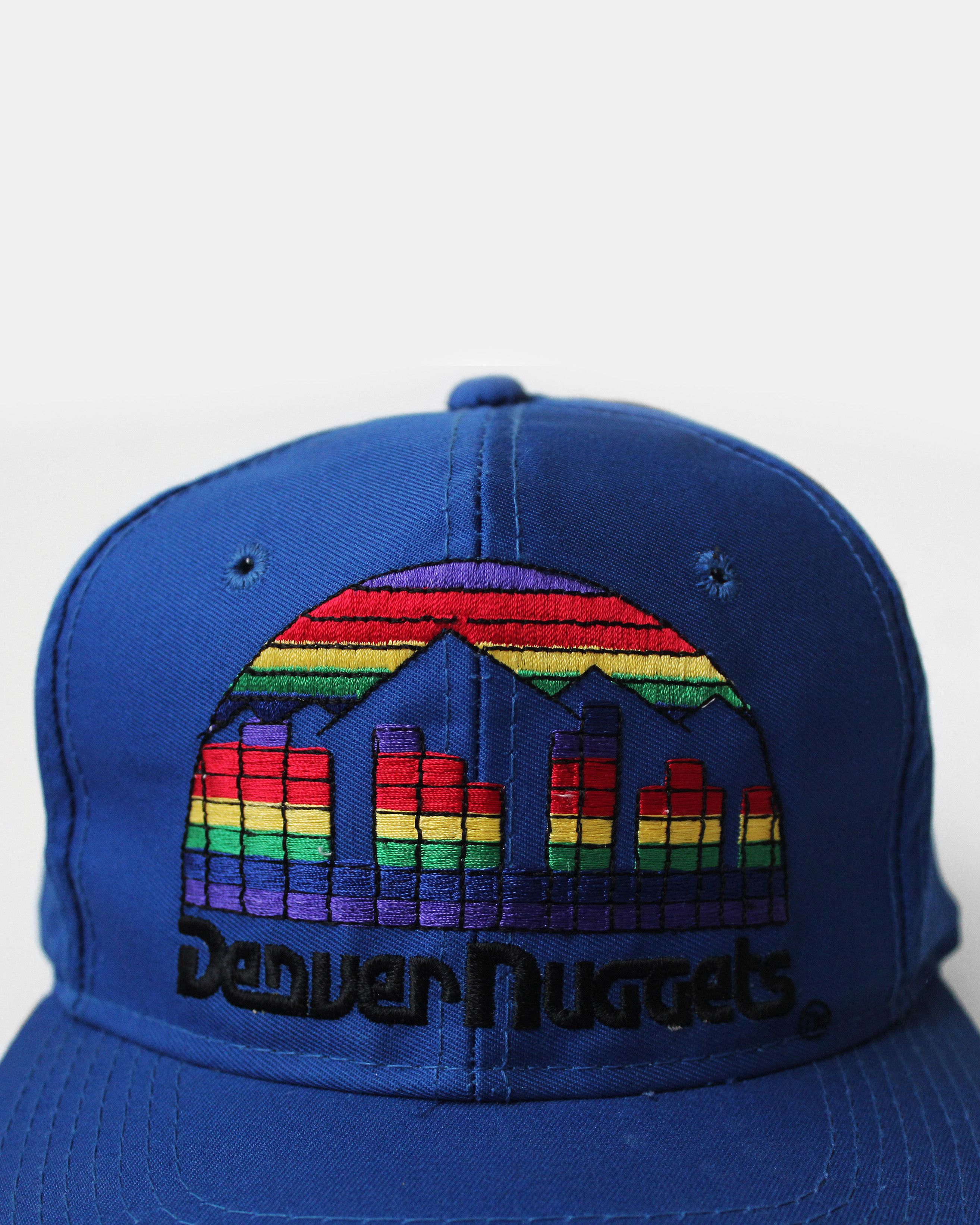 NOS 90s vintage Denver Nuggets Skyline cap snapback hat OG