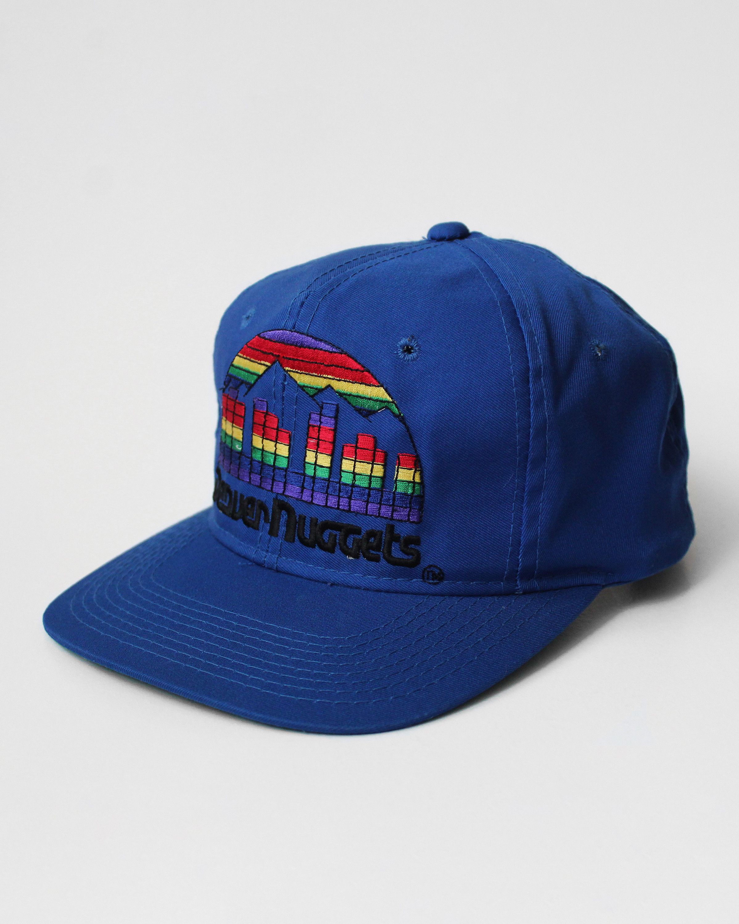 NOS 90s vintage Denver Nuggets Skyline cap snapback hat OG