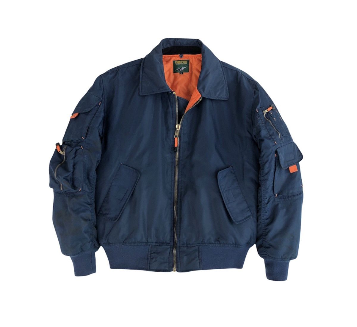 Vintage Vintage Fire Fox World Island Bomber Flight Jacket Size US M / EU 48-50 / 2 - 2 Thumbnail