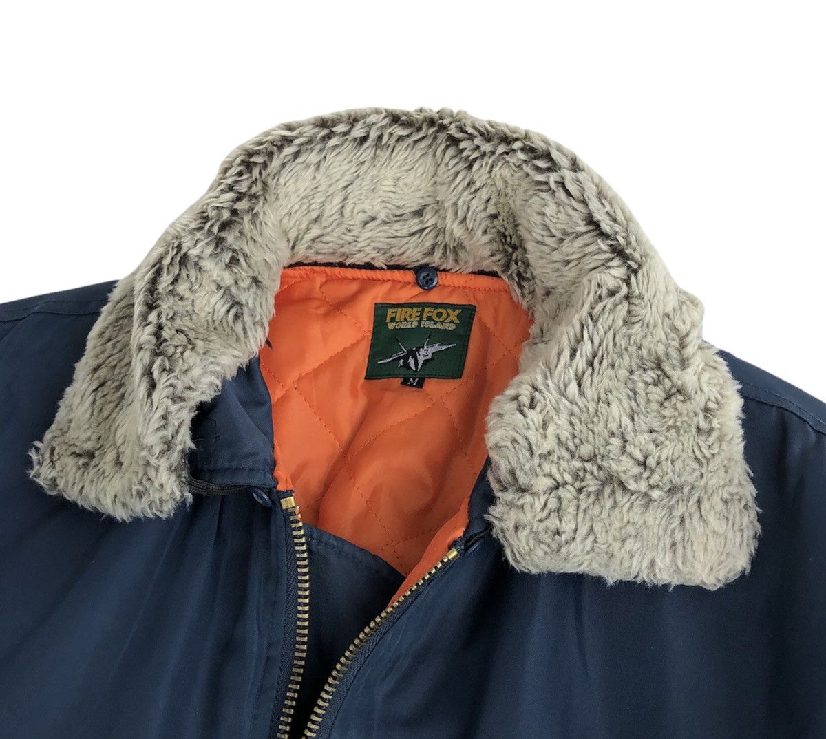 Vintage Vintage Fire Fox World Island Bomber Flight Jacket Size US M / EU 48-50 / 2 - 4 Thumbnail