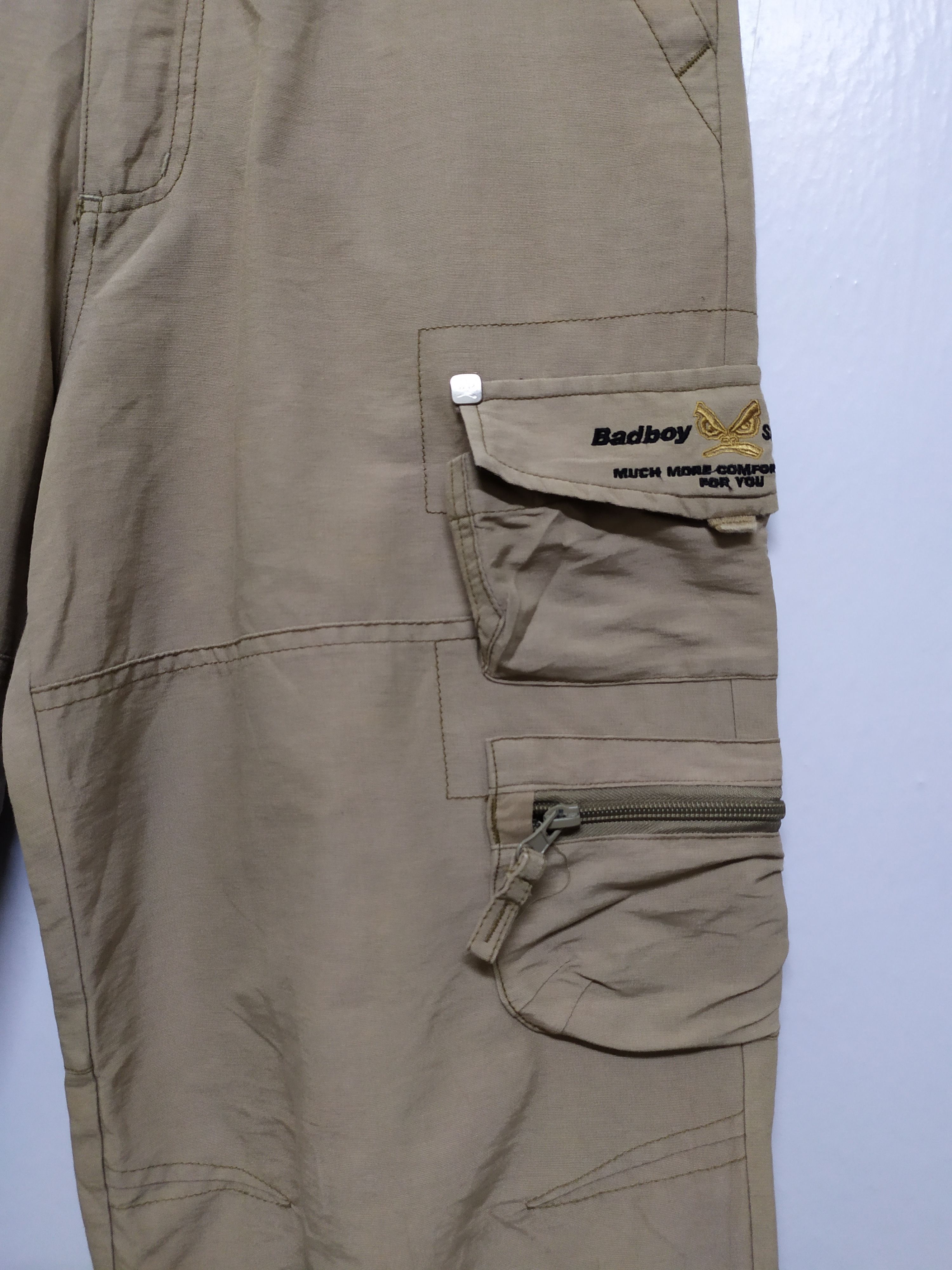 Japanese Brand BADBOY CARGO PANTS MULTIPOCKET TACTICAL PANTS Size US 28 / EU 44 - 10 Thumbnail