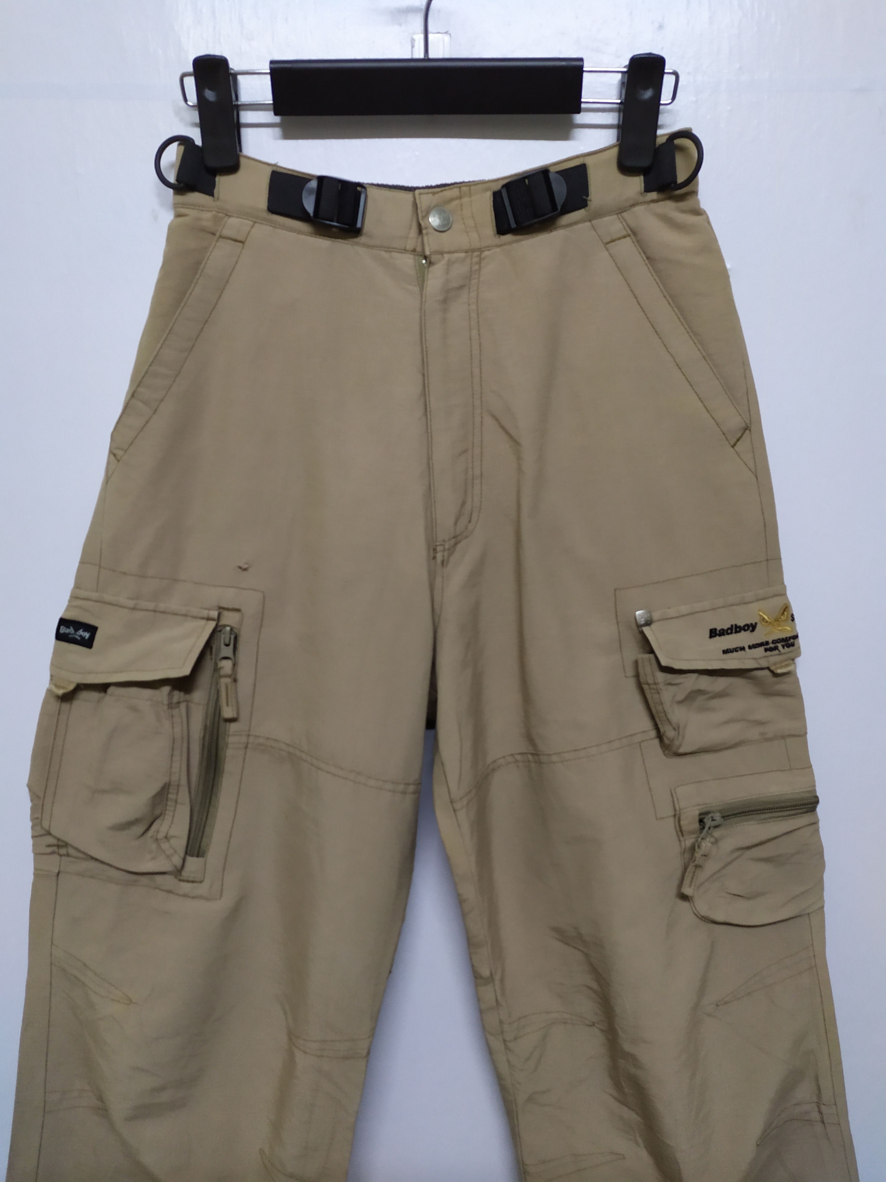 Japanese Brand BADBOY CARGO PANTS MULTIPOCKET TACTICAL PANTS Size US 28 / EU 44 - 2 Thumbnail