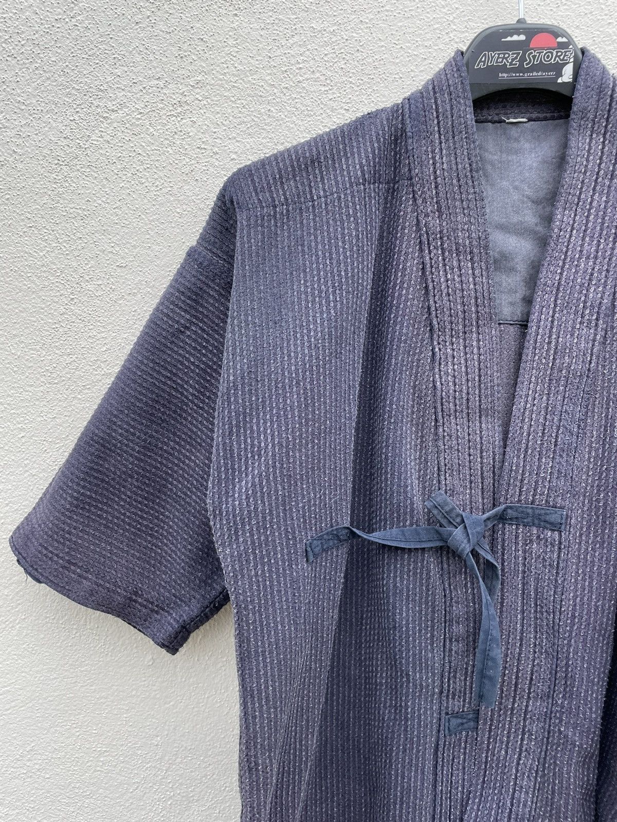 Japanese Brand Kimono Sashiko Boro Stitching faded Japan Samurai Size US M / EU 48-50 / 2 - 3 Thumbnail