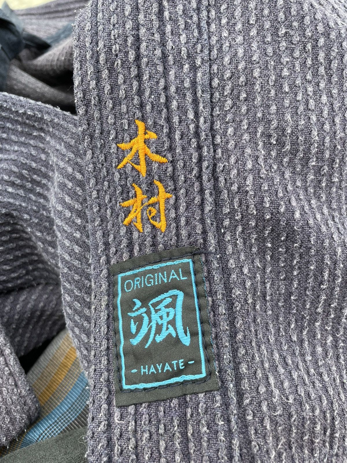 Japanese Brand Kimono Sashiko Boro Stitching faded Japan Samurai Size US M / EU 48-50 / 2 - 12 Thumbnail
