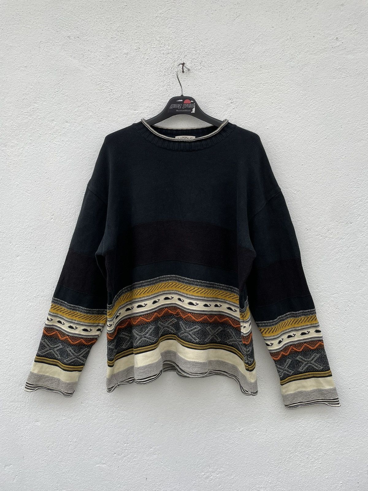 Designer × Japanese Brand Vintage Nicole Monsieur Yukio Kobayashi Knitwear Pullover Size US L / EU 52-54 / 3 - 1 Thumbnail