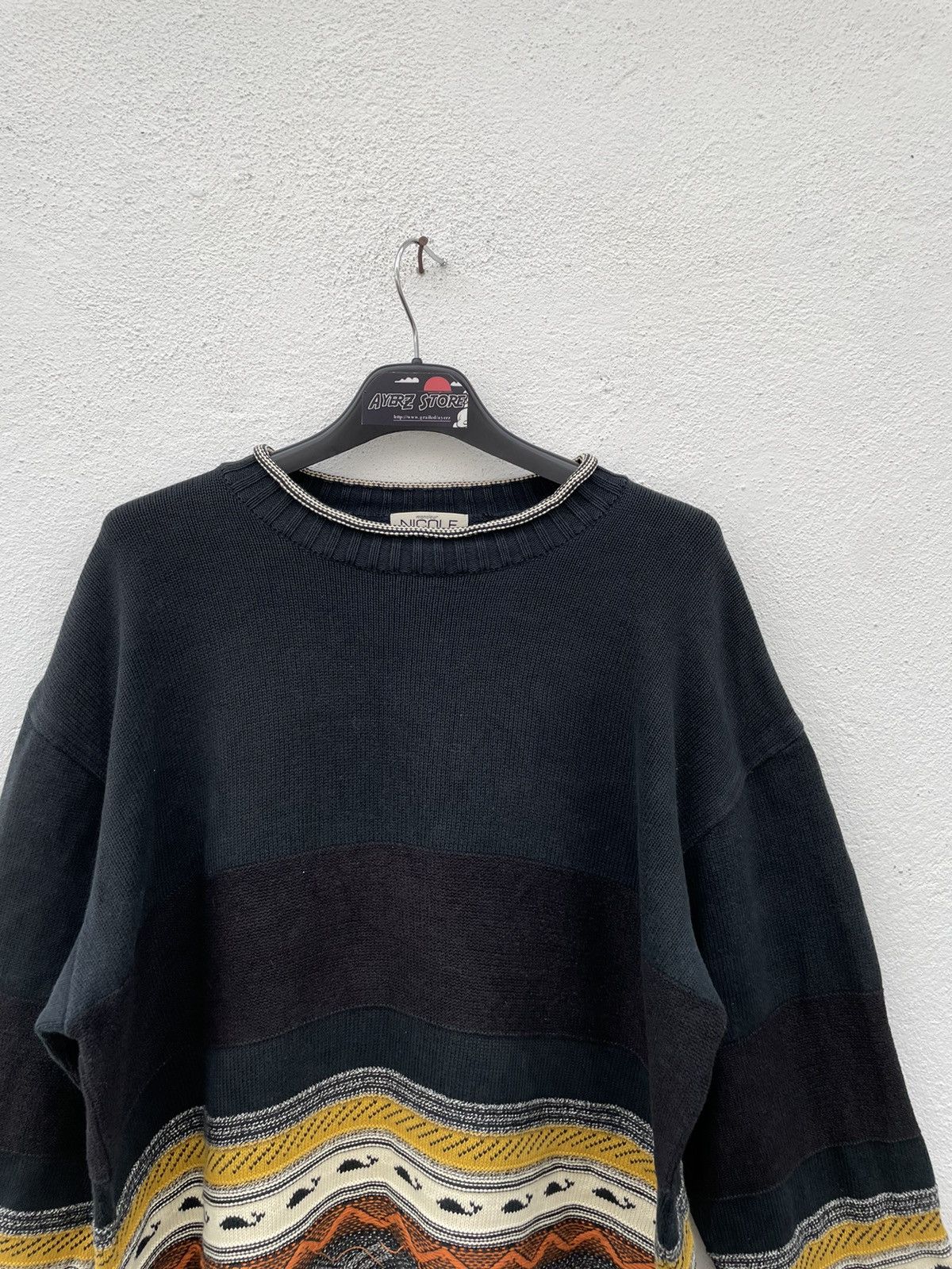 Designer × Japanese Brand Vintage Nicole Monsieur Yukio Kobayashi Knitwear Pullover Size US L / EU 52-54 / 3 - 2 Thumbnail