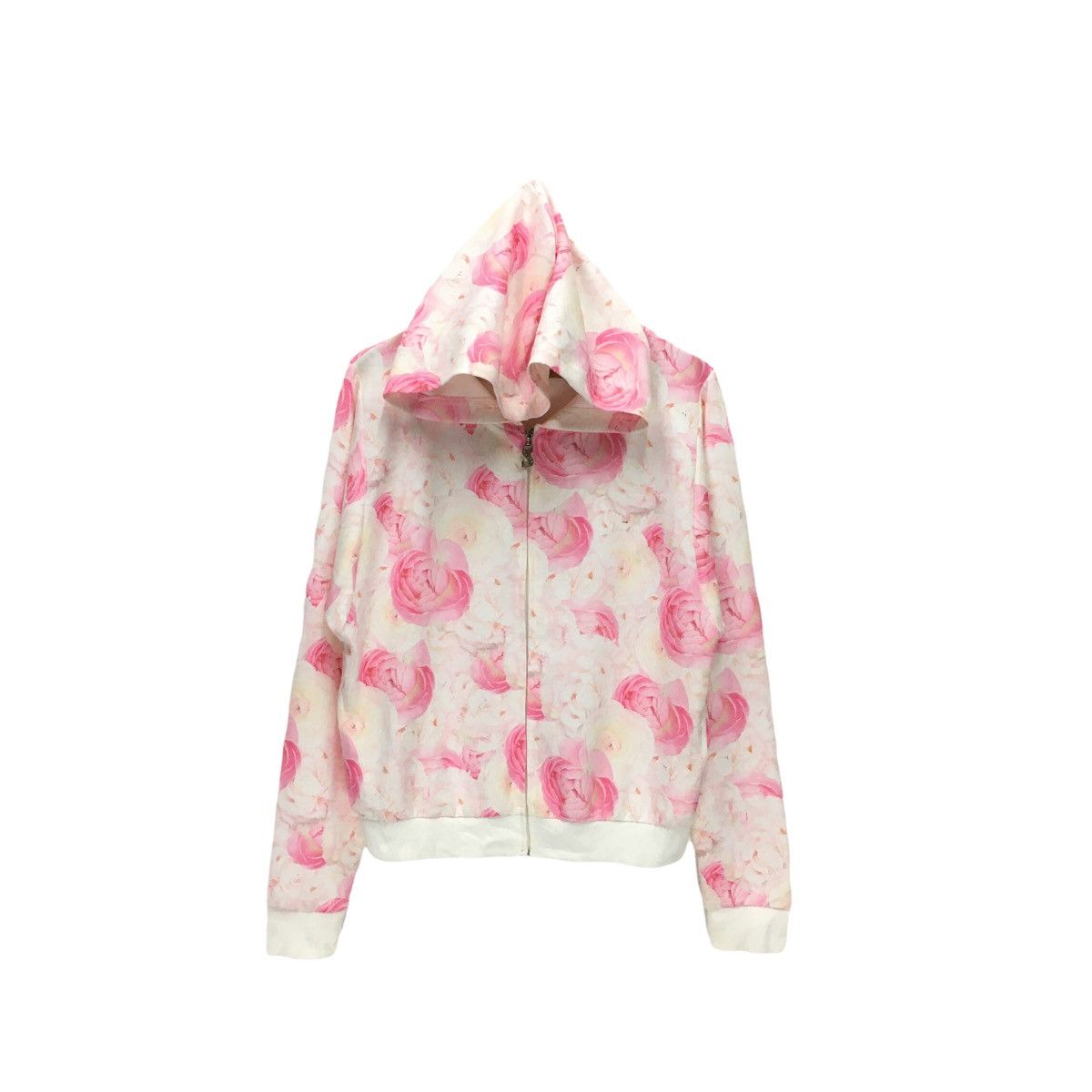 Japanese Brand × Vintage Vintage Secret Key Flower Full Print Hoodie Sweatshirt Size M / US 6-8 / IT 42-44 - 1 Thumbnail