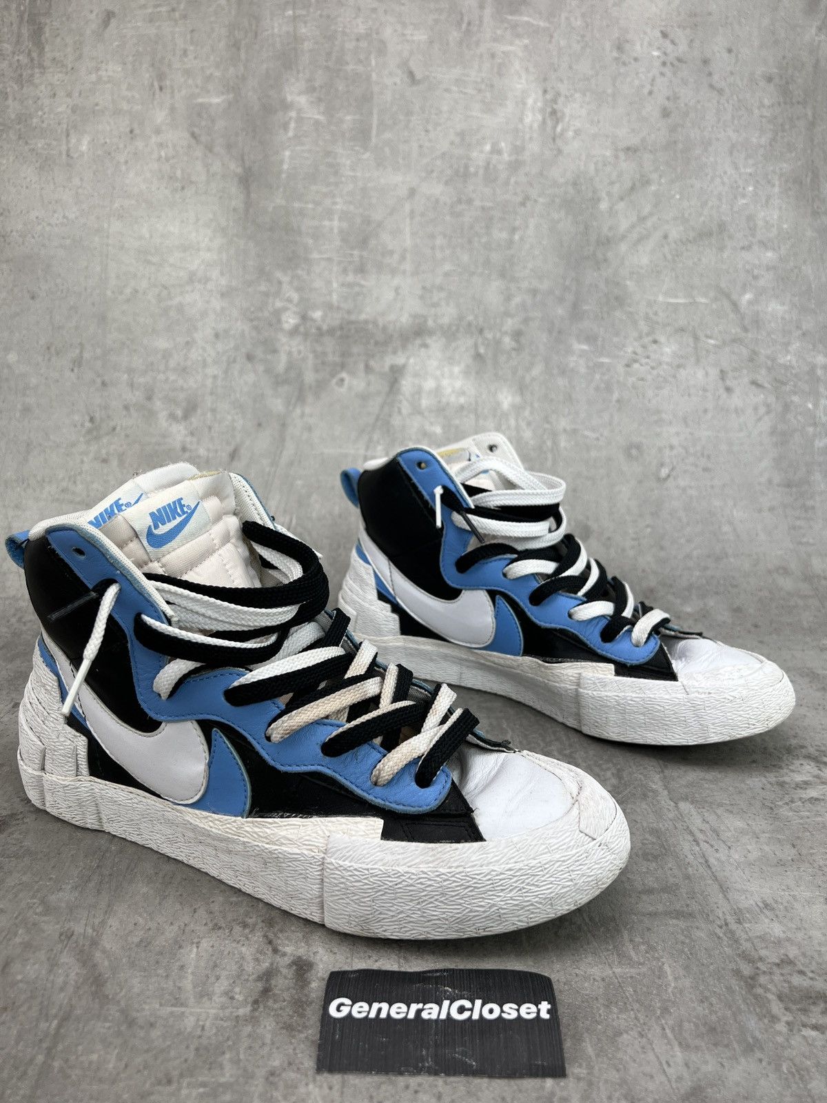 Nike × Sacai NIKE x SACAI Blazer Mid White Black Legend Blue Size US 9 / EU 42 - 2 Thumbnail