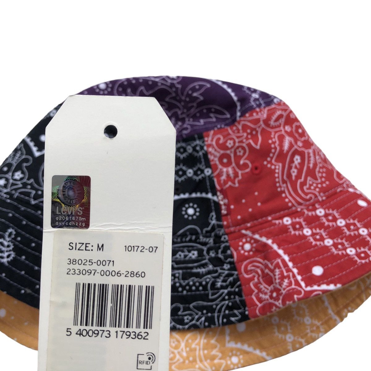 Levi's Levis PATCHWORK Bandana Bucket Hat Size ONE SIZE - 6 Thumbnail