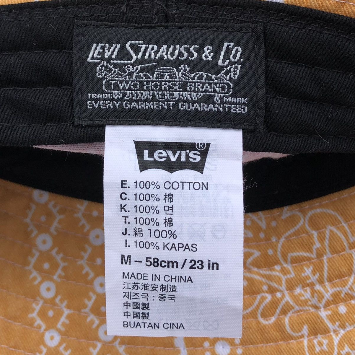 Levi's Levis PATCHWORK Bandana Bucket Hat Size ONE SIZE - 7 Thumbnail
